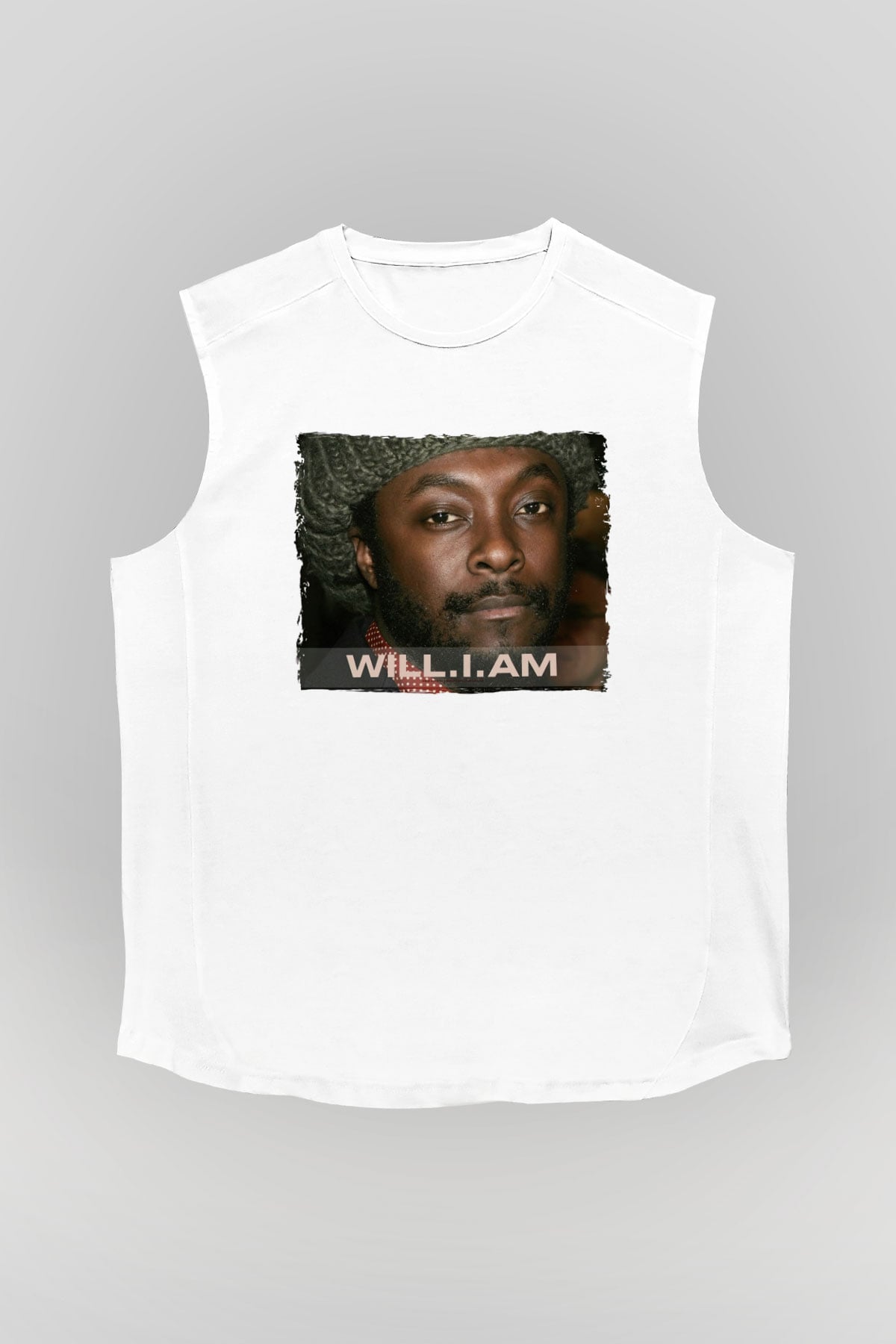 Will.I.Am Beyaz Unisex Kolsuz Tişört