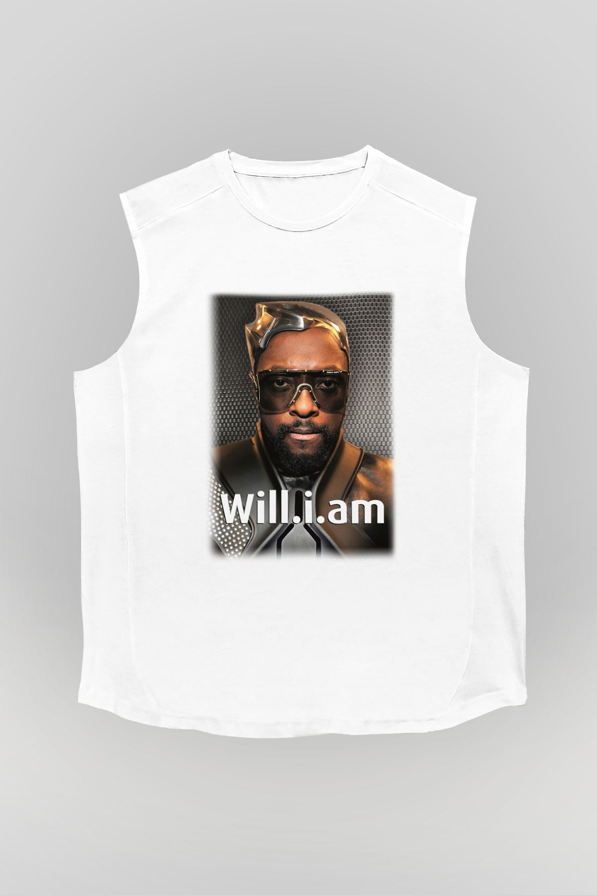 Will.I.Am Beyaz Unisex Kolsuz Tişört
