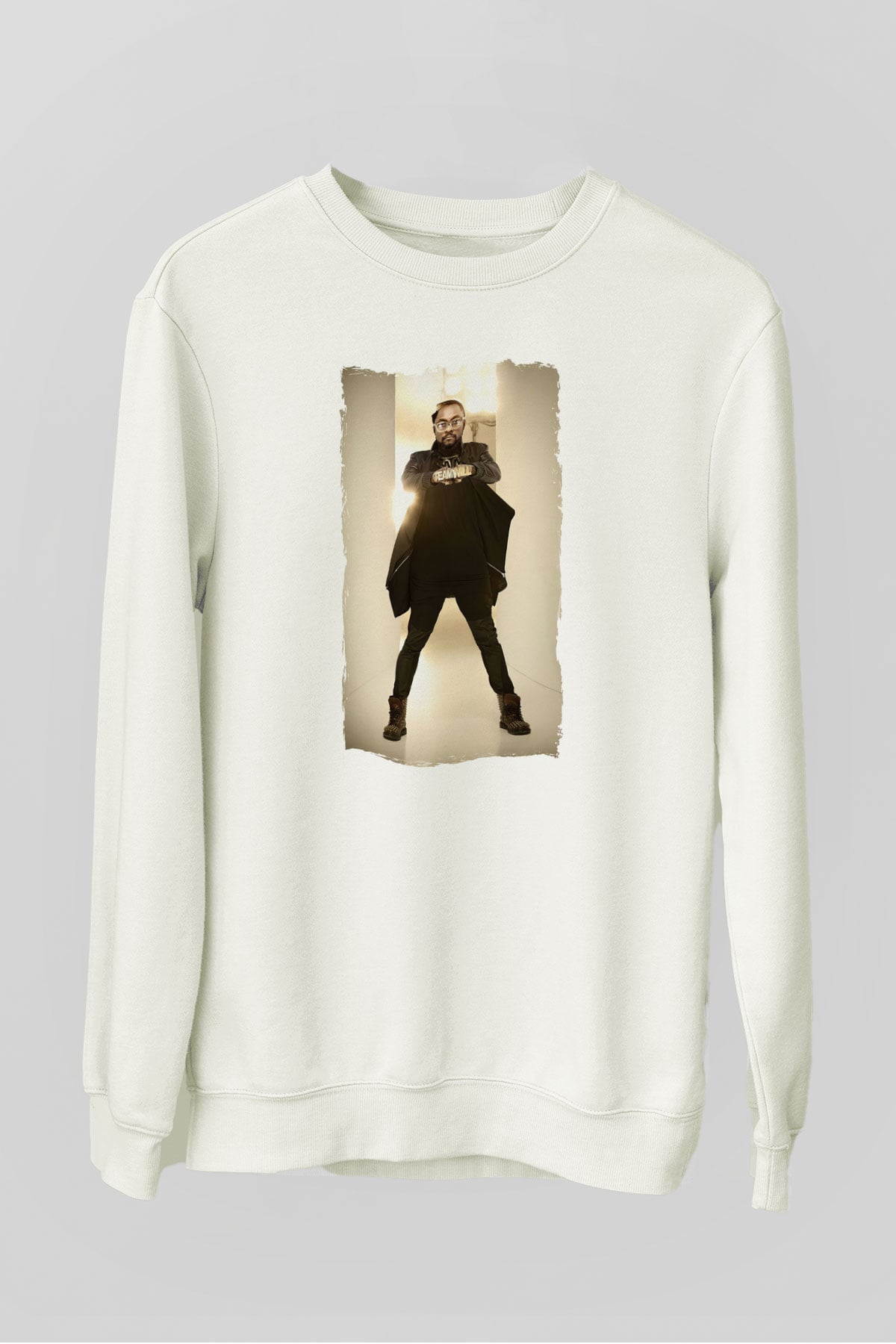 Will.I.Am Beyaz Unisex Sweatshirt