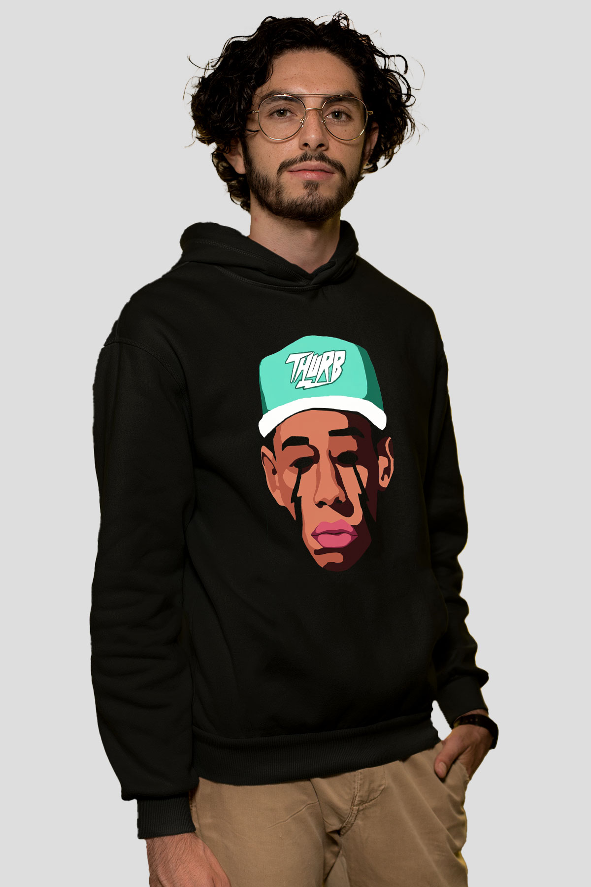 Will.I.Am Siyah Unisex Hoodie