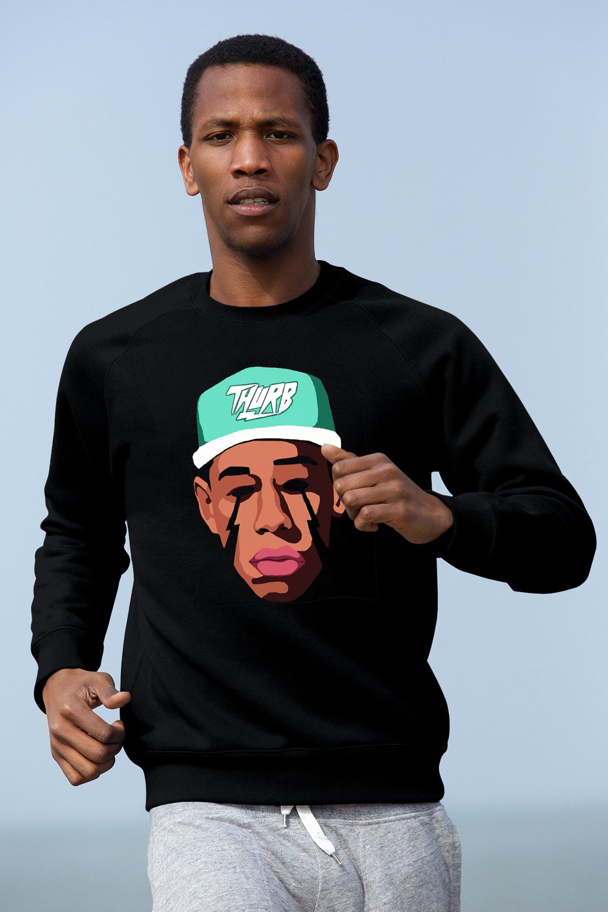 Will.I.Am Siyah Unisex Sweatshirt