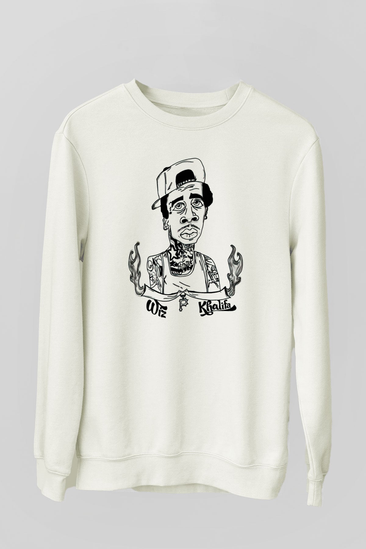 Wiz Khalifa Beyaz Unisex Sweatshirt