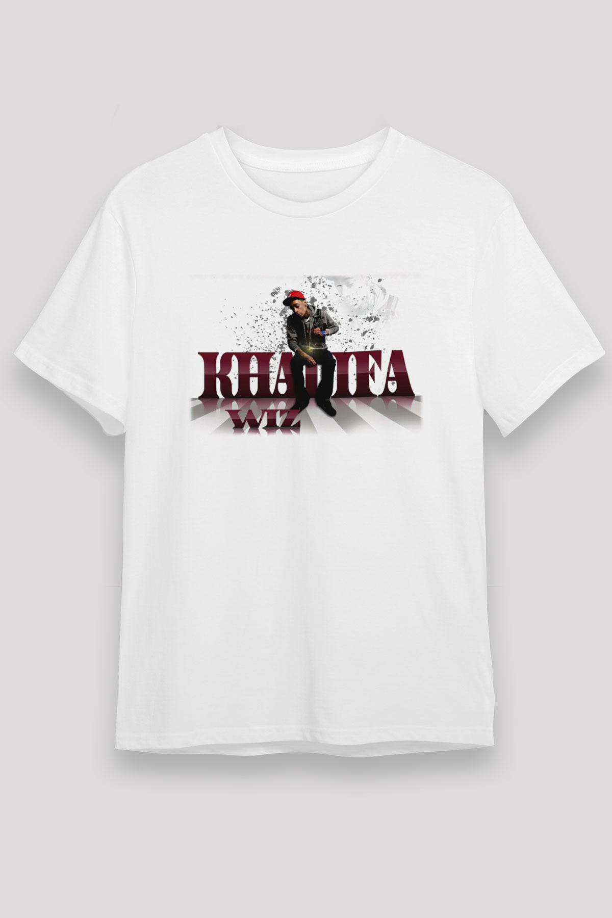 Wiz Khalifa Beyaz Unisex Tişört T-Shirt - TişörtFabrikası