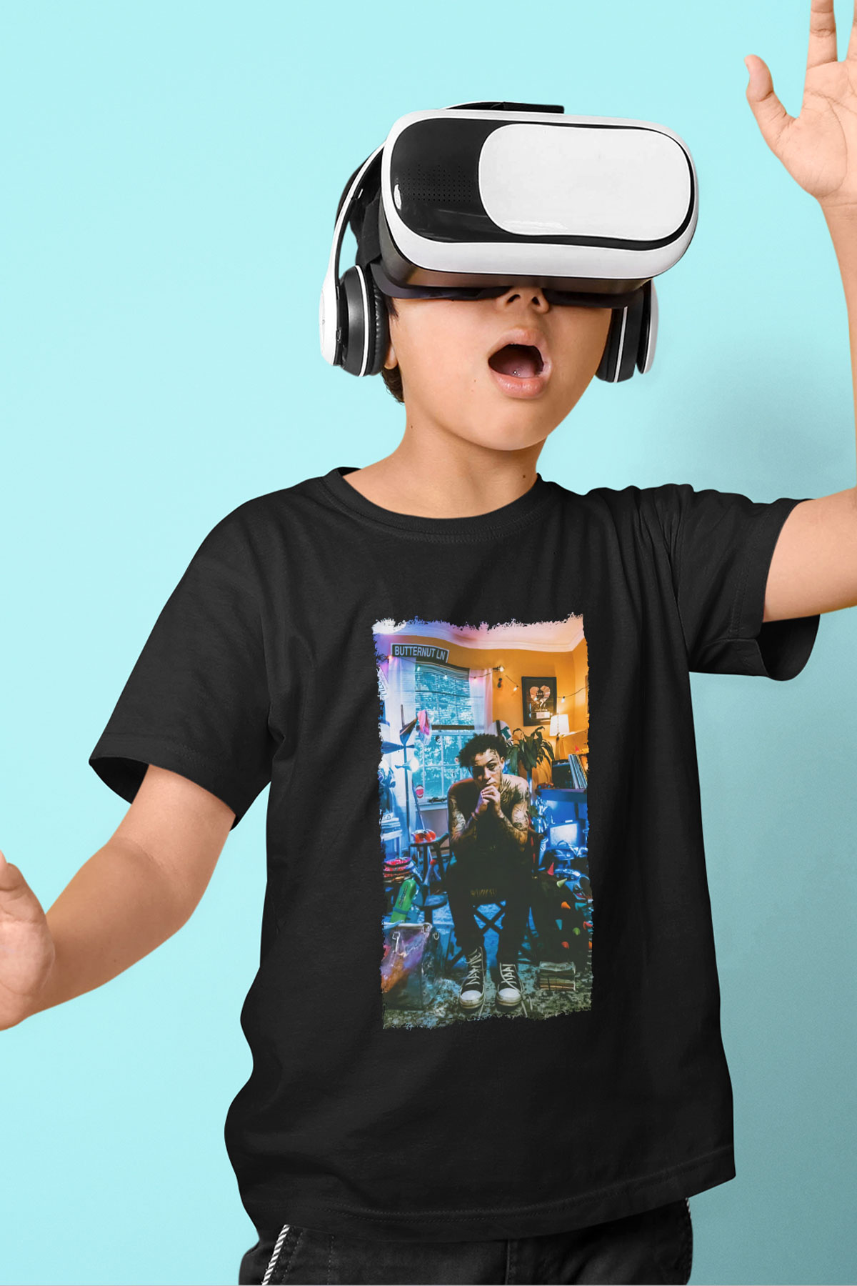 Wiz Khalifa Siyah Unisex Çocuk Tişört