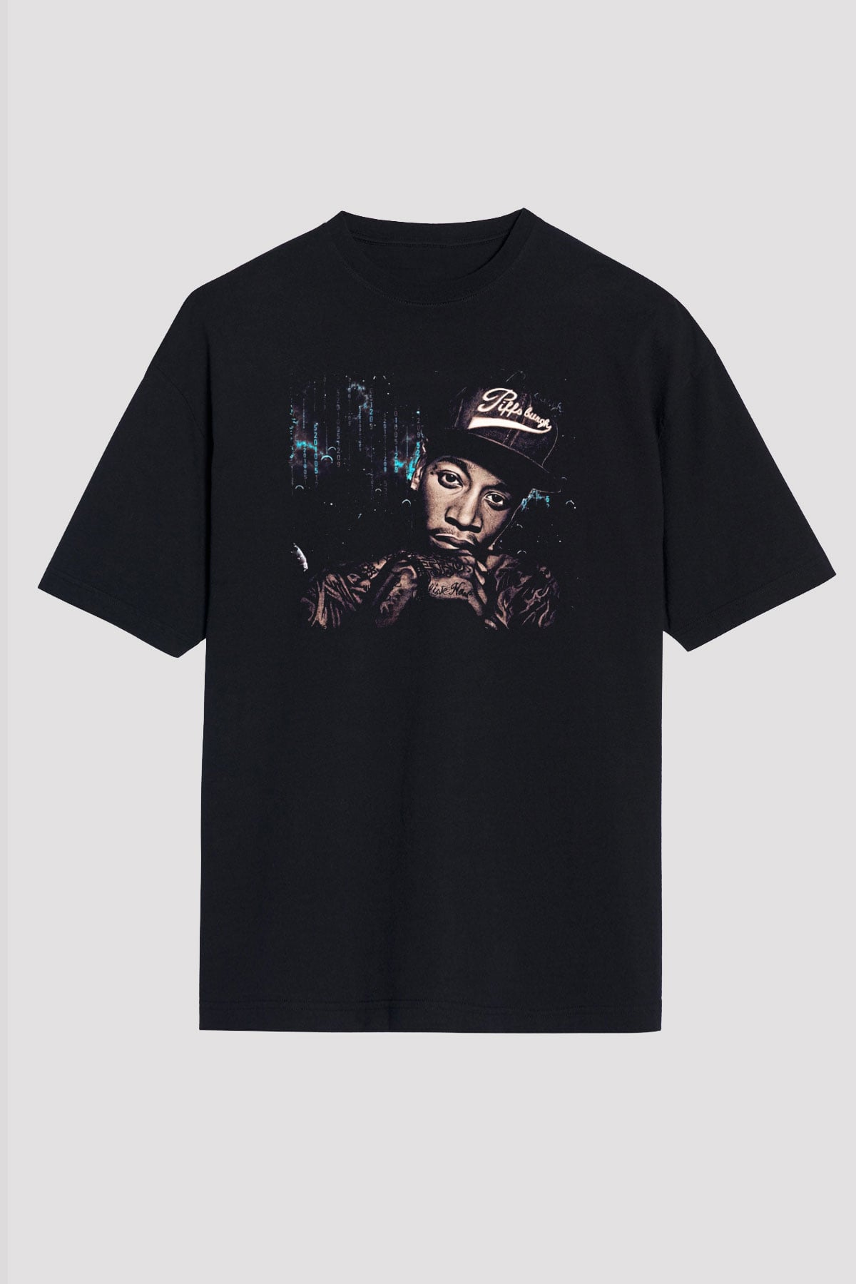Wiz Khalifa Siyah Unisex Tişört T-Shirt - TişörtFabrikası