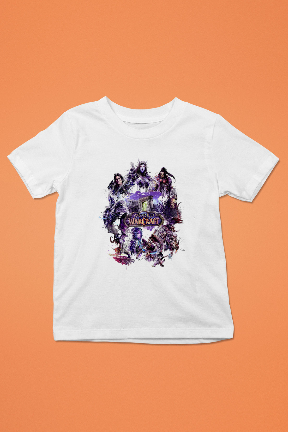 World of Warcraft Beyaz Unisex Çocuk Tişört
