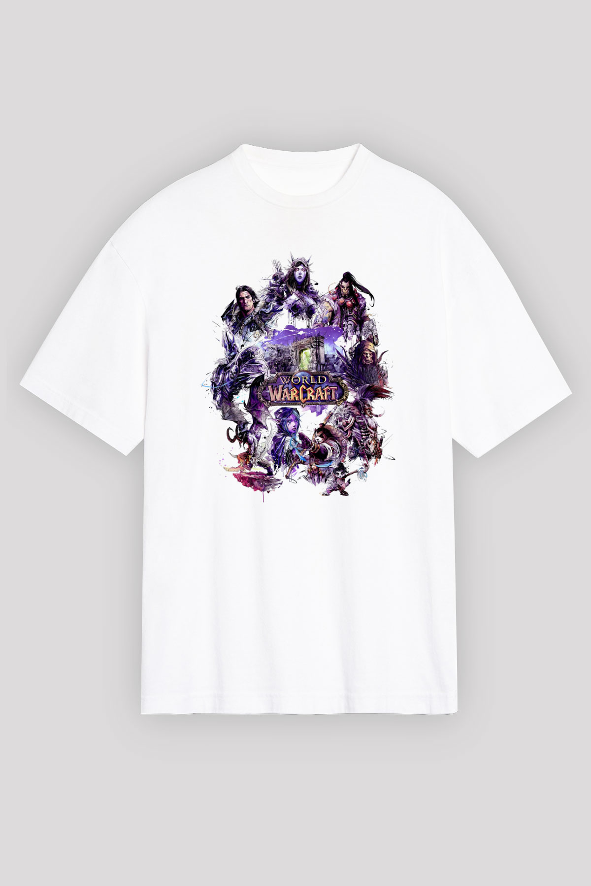 World of Warcraft Beyaz Unisex Tişört T-Shirt