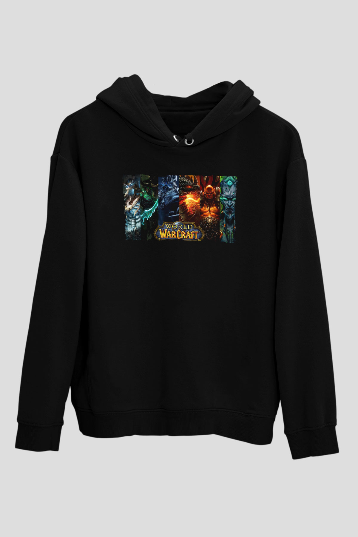 World of Warcraft Siyah Unisex Hoodie