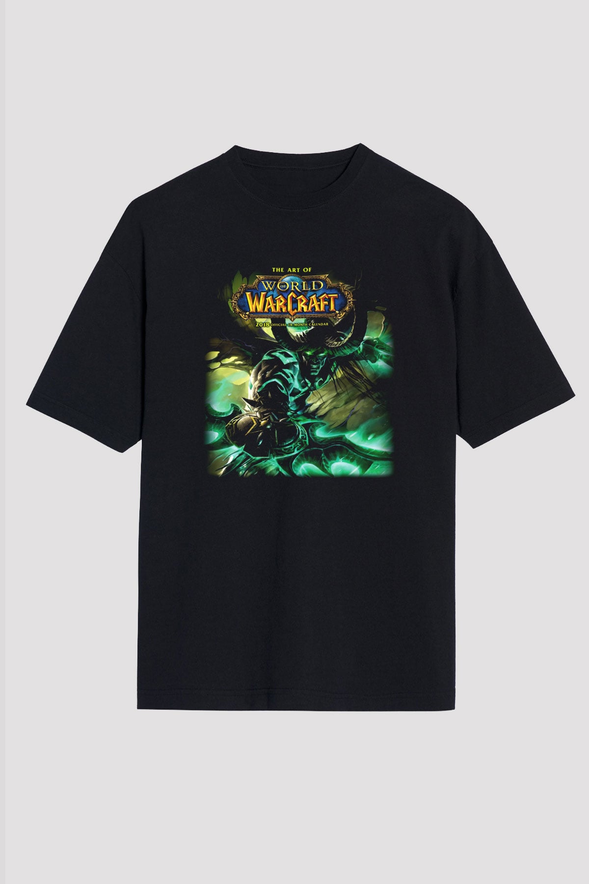 World of Warcraft Siyah Unisex Oversize Tişört T-Shirt