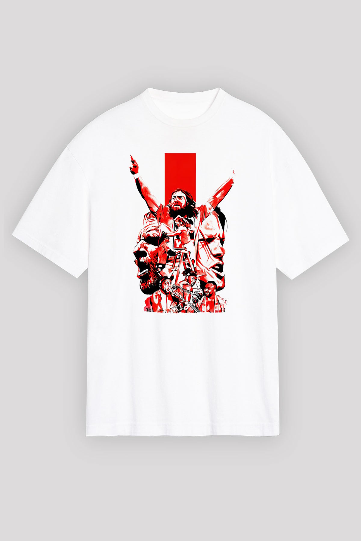 WrestleMania Beyaz Unisex Tişört