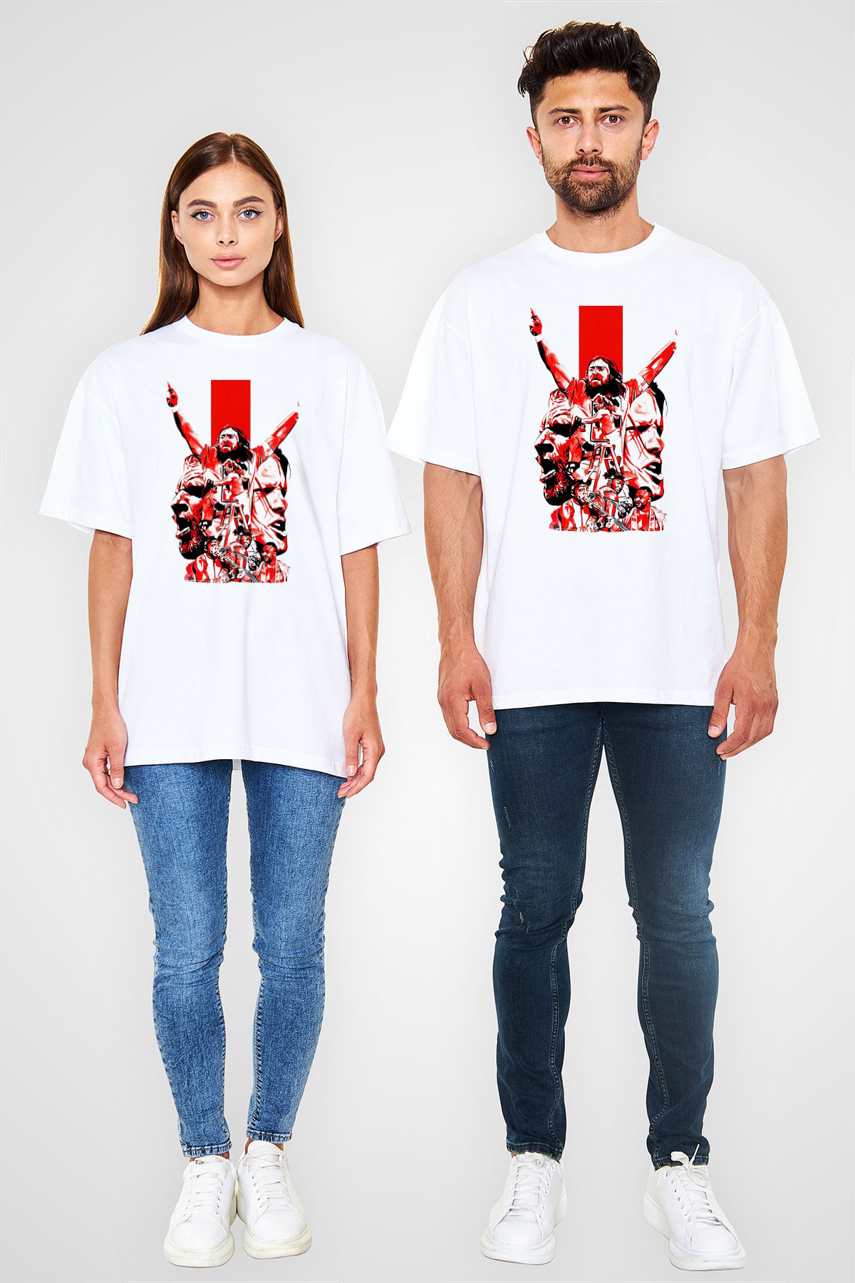 WrestleMania Beyaz Unisex Tişört