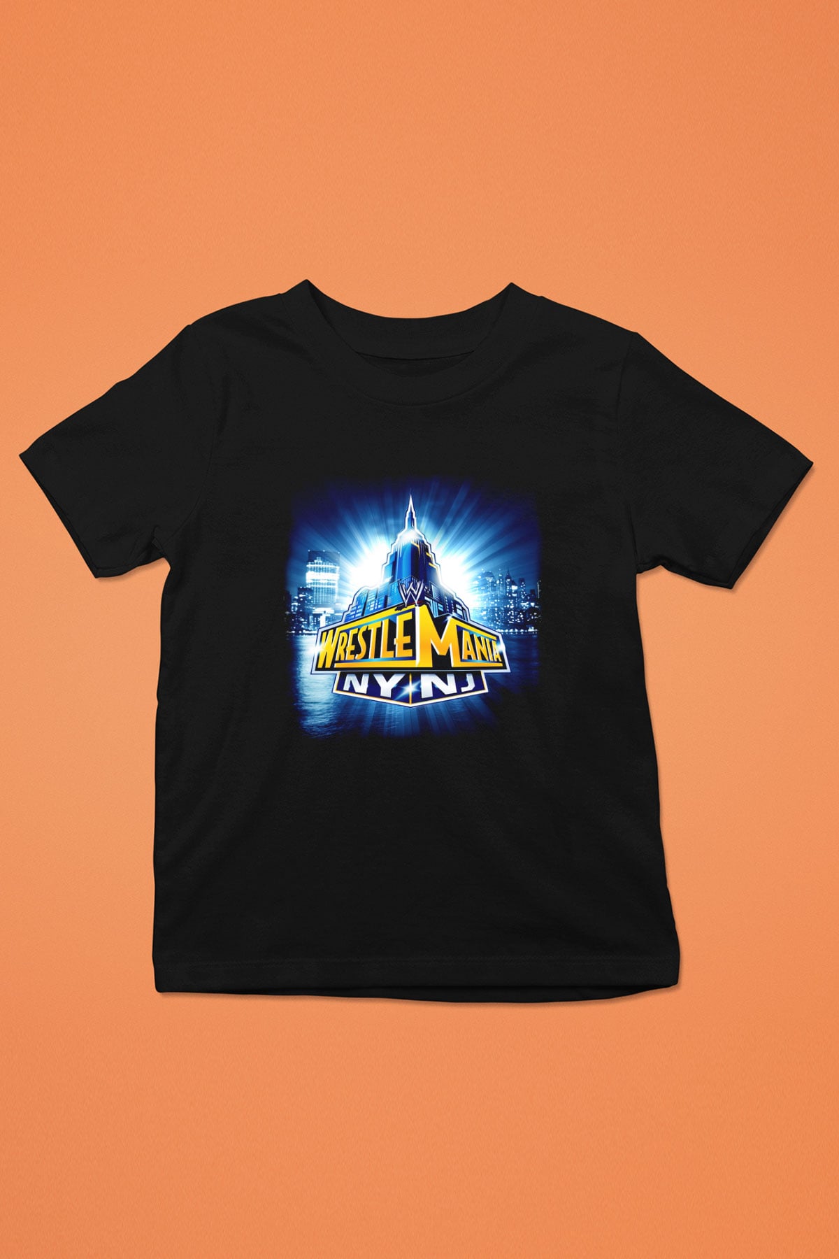 WrestleMania Siyah Unisex  Çocuk Tişört
