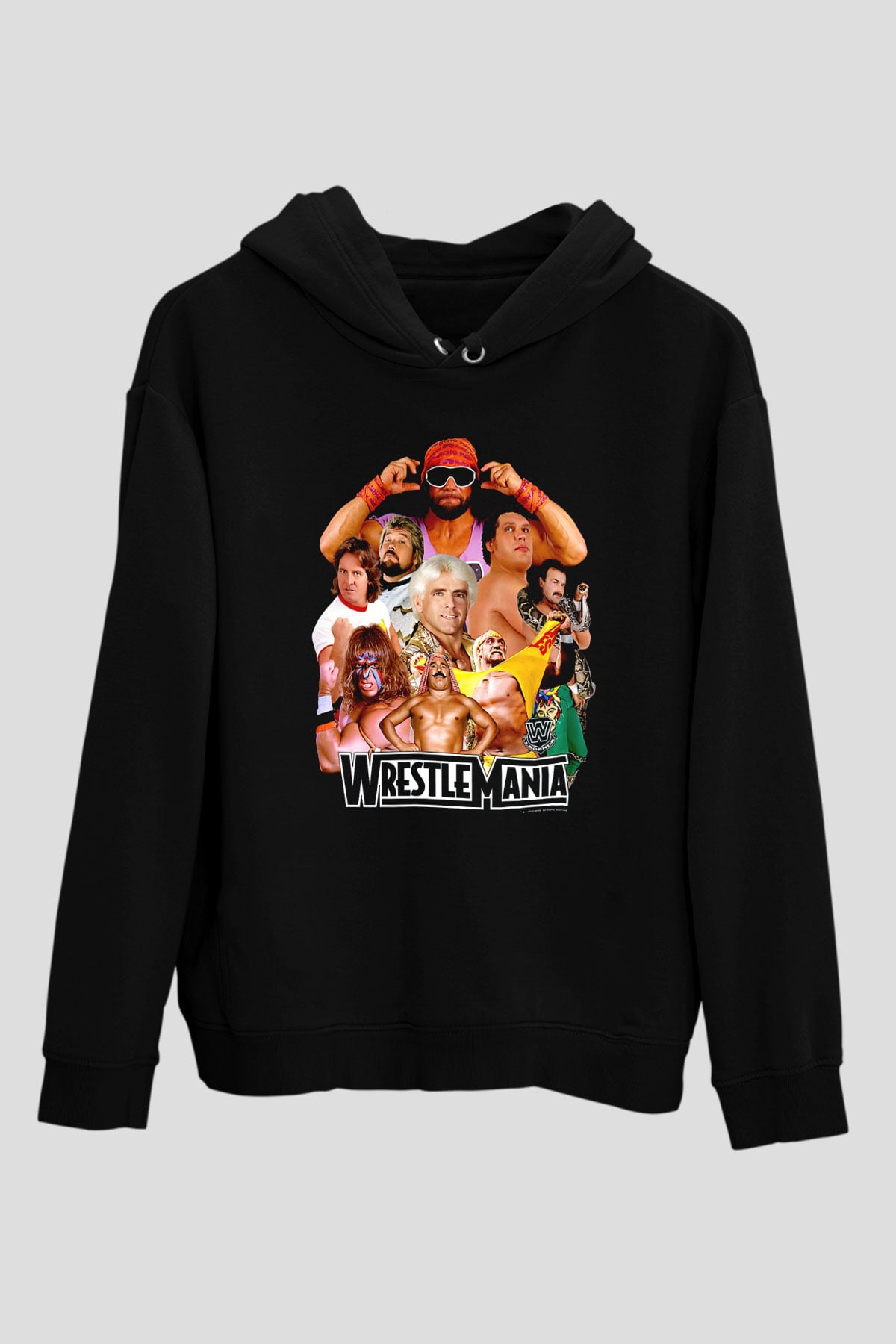 WrestleMania Siyah Unisex Hoodie