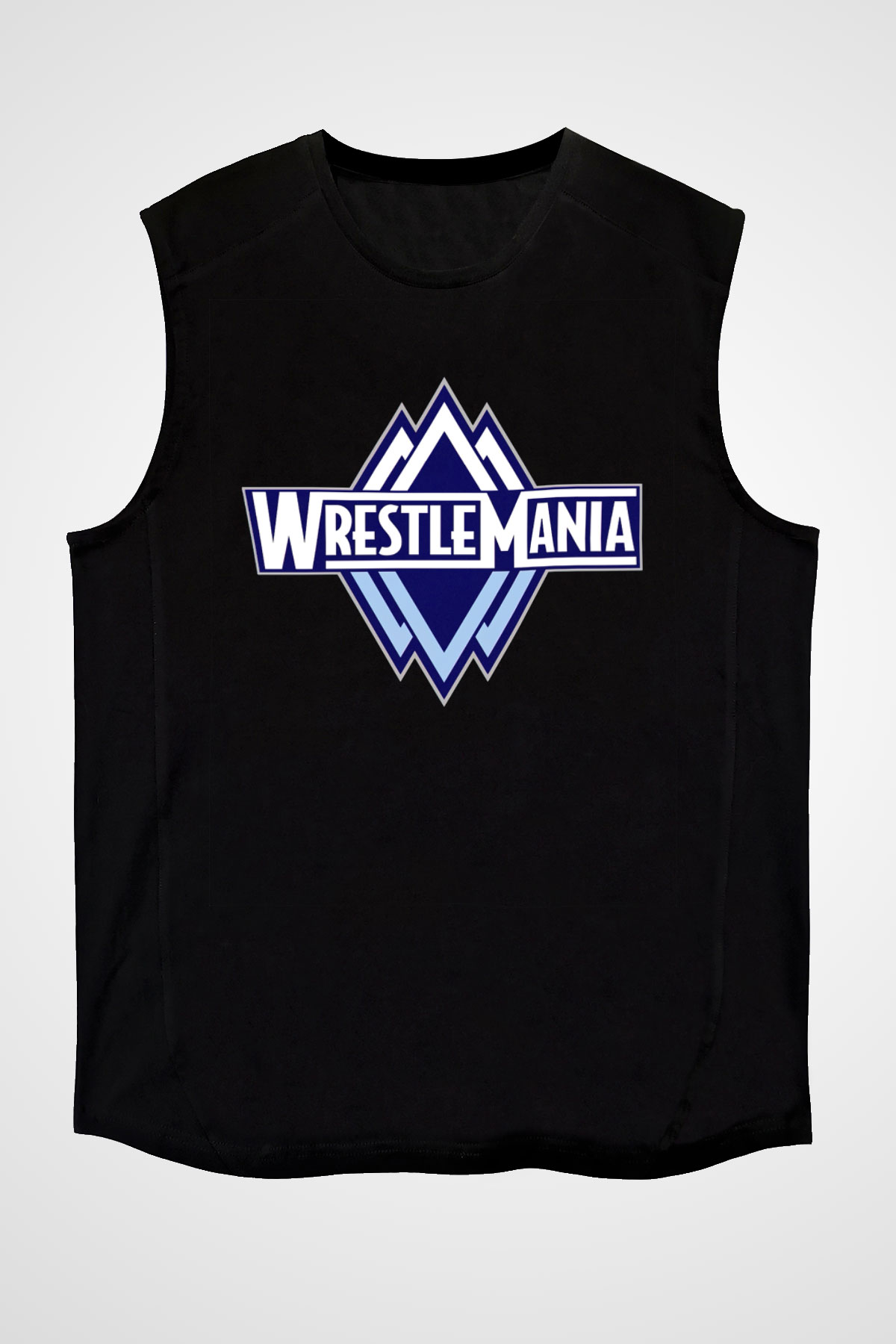 WrestleMania Siyah Unisex  Kolsuz Tişört