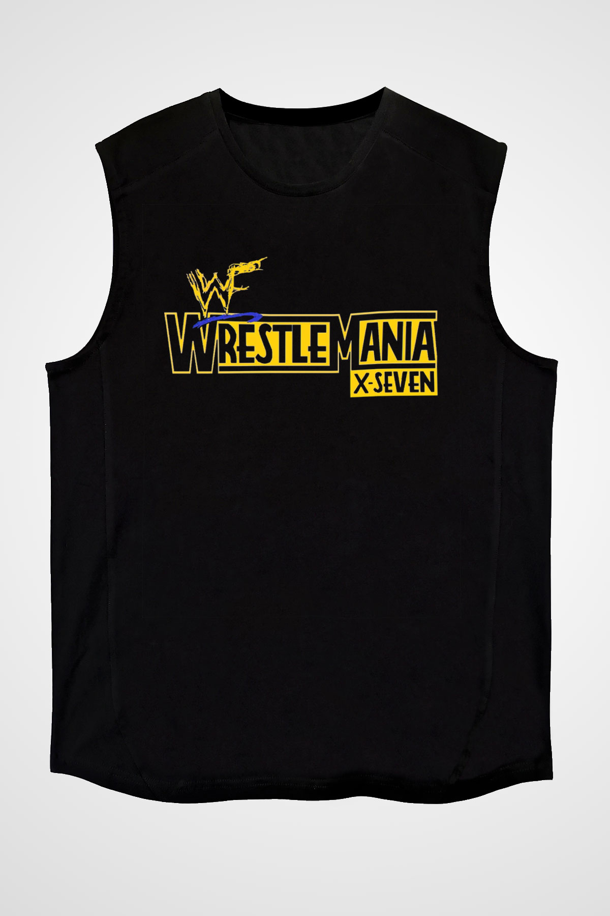 WrestleMania Siyah Unisex  Kolsuz Tişört