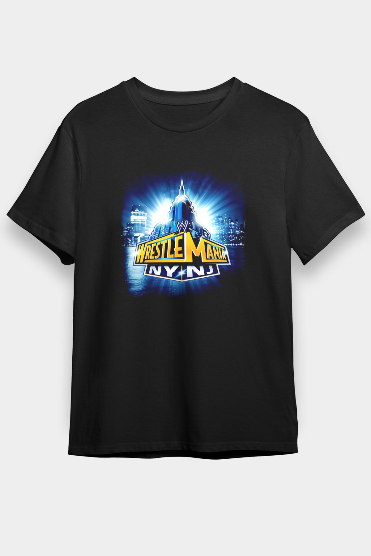 WrestleMania Siyah Unisex Tişört