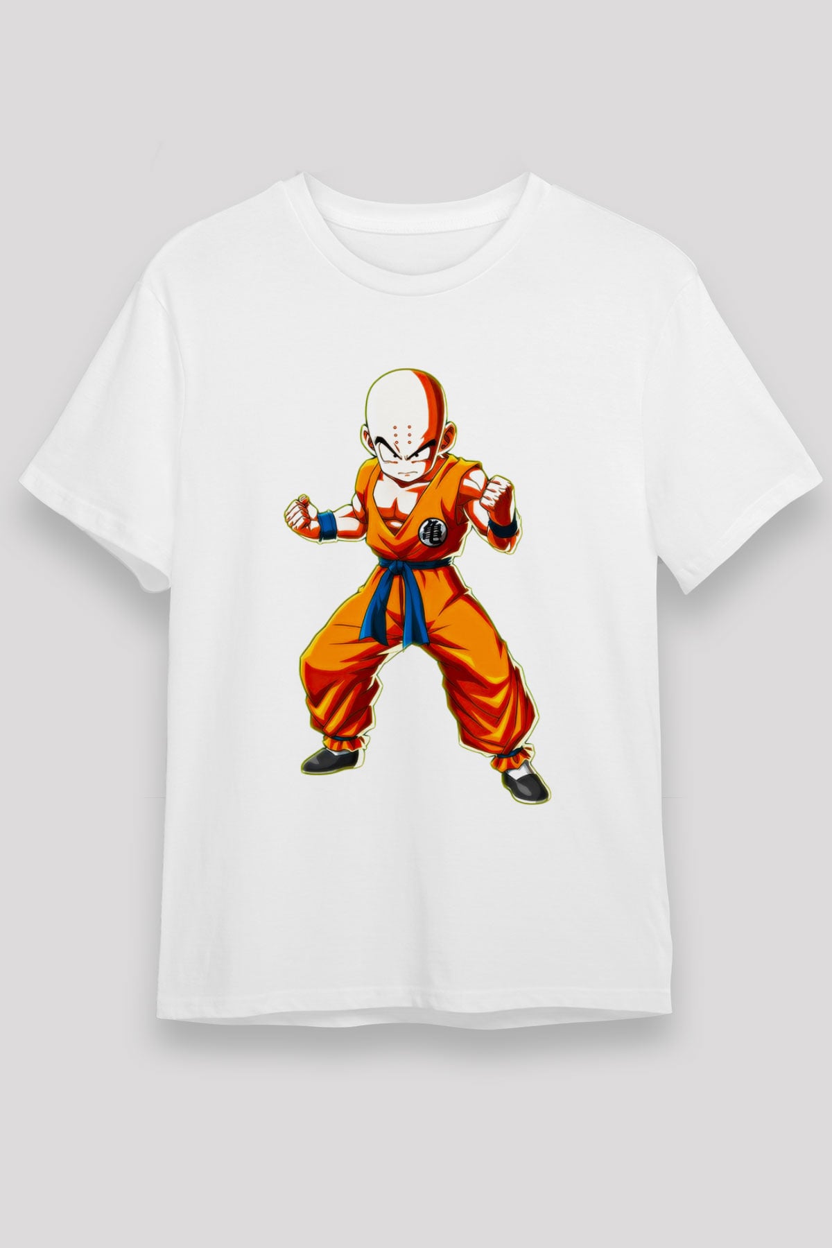 Wushu Baskılı Unisex Beyaz Tişört - Tshirt