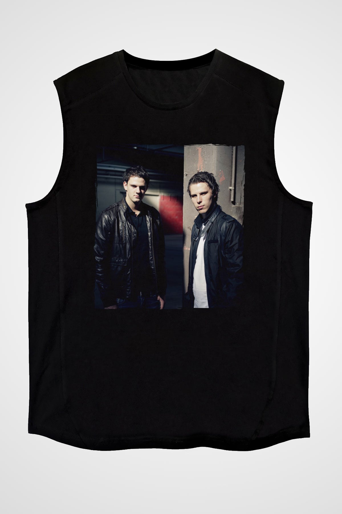W&W Siyah Unisex Kolsuz Tişört