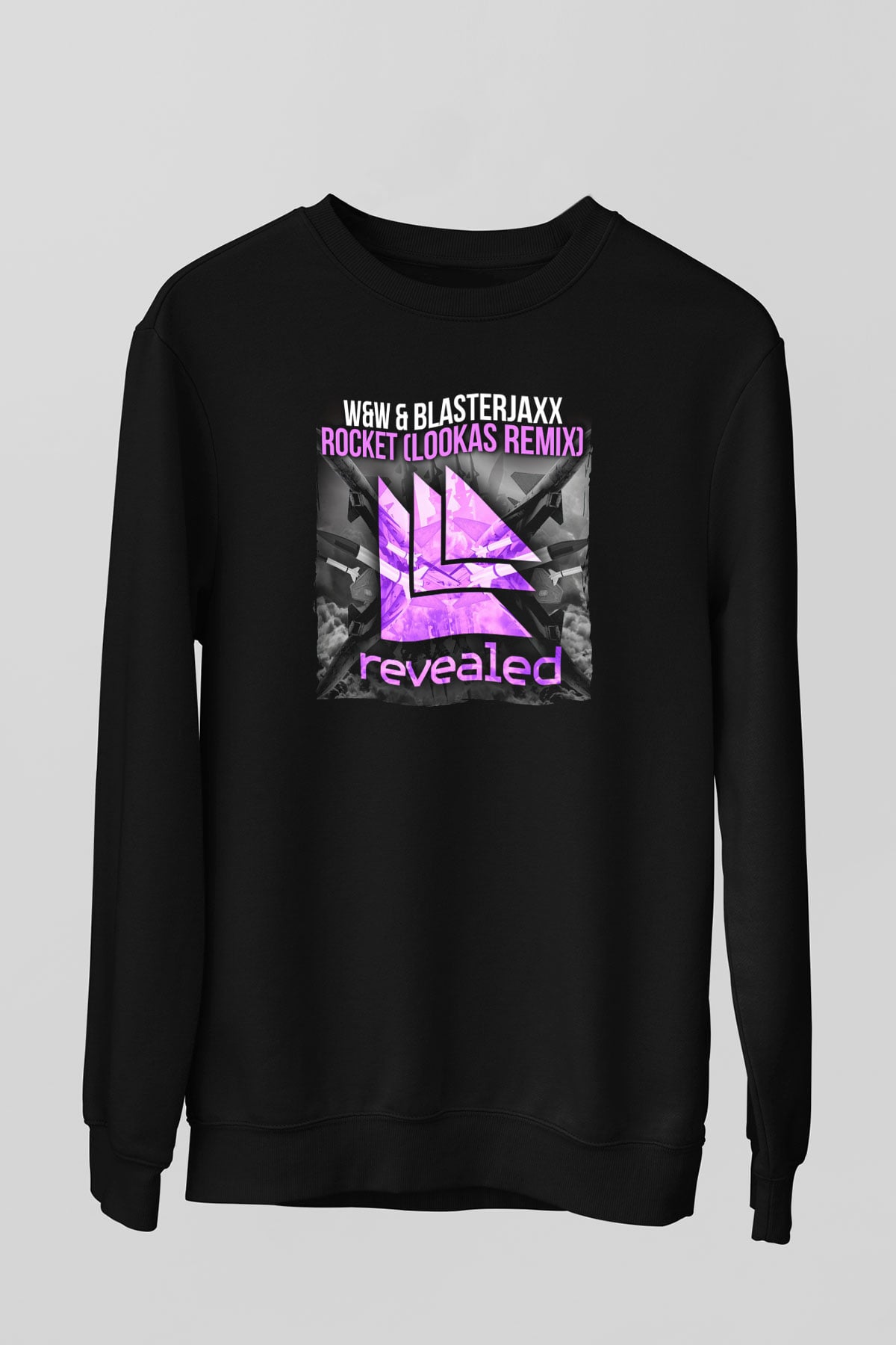 W&W Siyah Unisex Sweatshirt