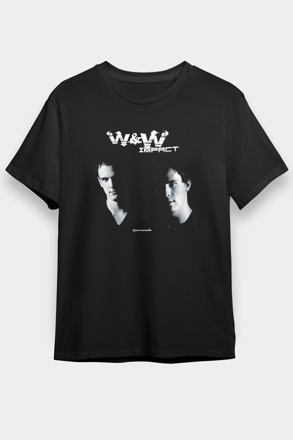 W&W Siyah Unisex Tişört T-Shirt - TişörtFabrikası