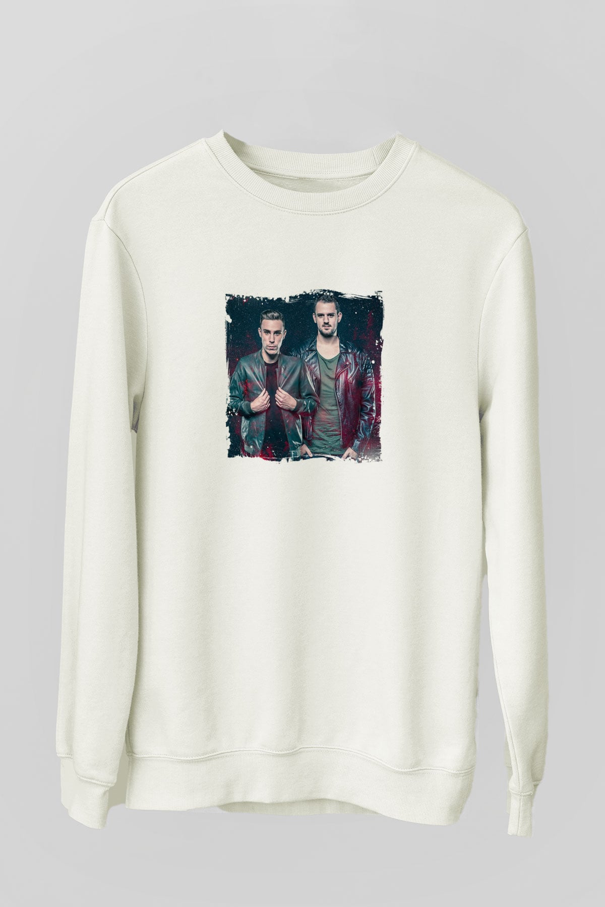 W&WBaskılı Beyaz Sweatshirt