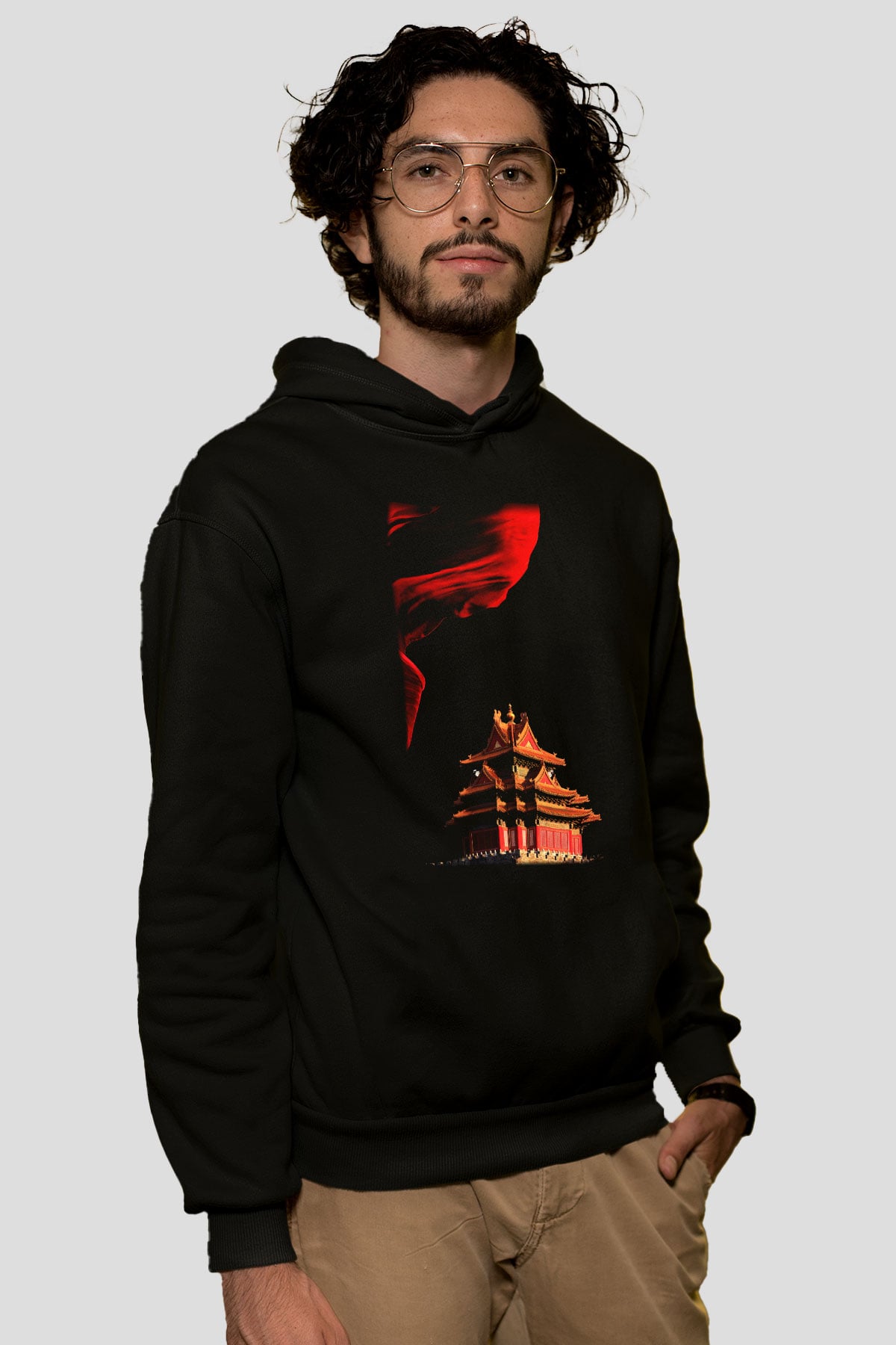 Yasak Şehir Siyah Unisex Hoodie