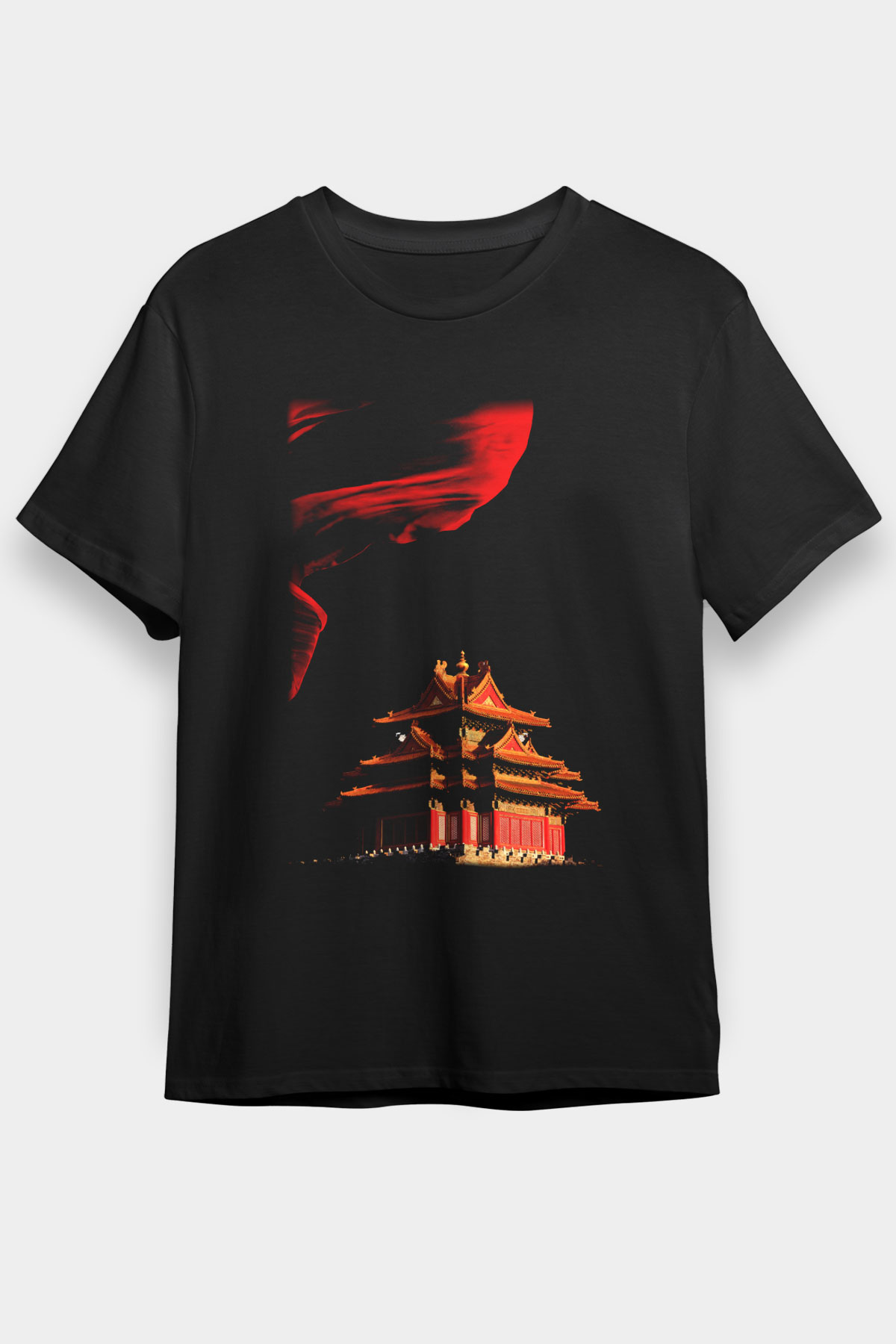 Yasak Şehir Siyah Unisex Tişört T-Shirt - TişörtFabrikası