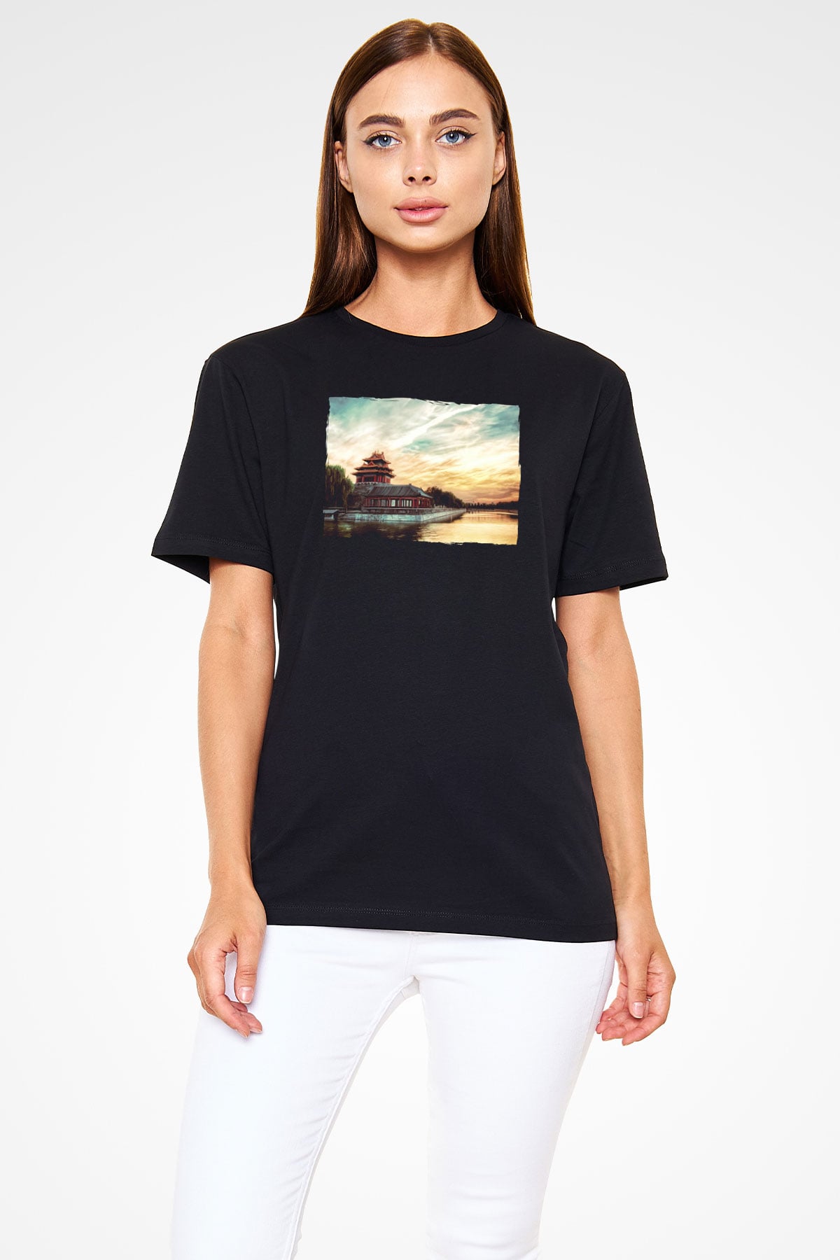 Yasak Şehir Siyah Unisex Tişört T-Shirt - TişörtFabrikası