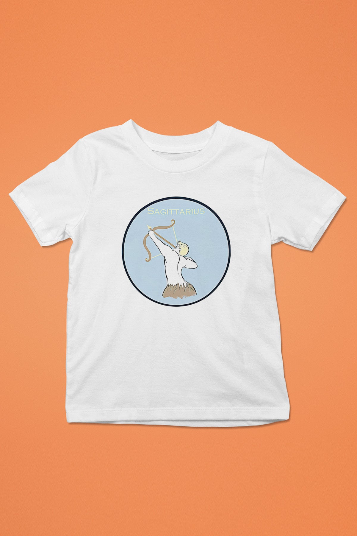 Yay Burcu Baskılı Beyaz Unisex Beyaz Çocuk Tişört - Tshirt