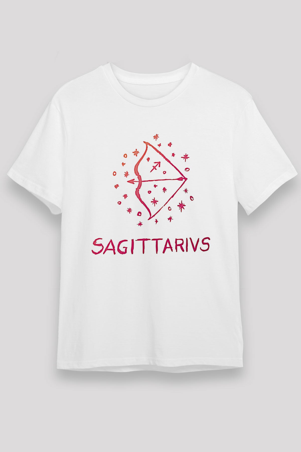 Yay Burcu Unisex Baskılı Beyaz Tişört - Tshirt