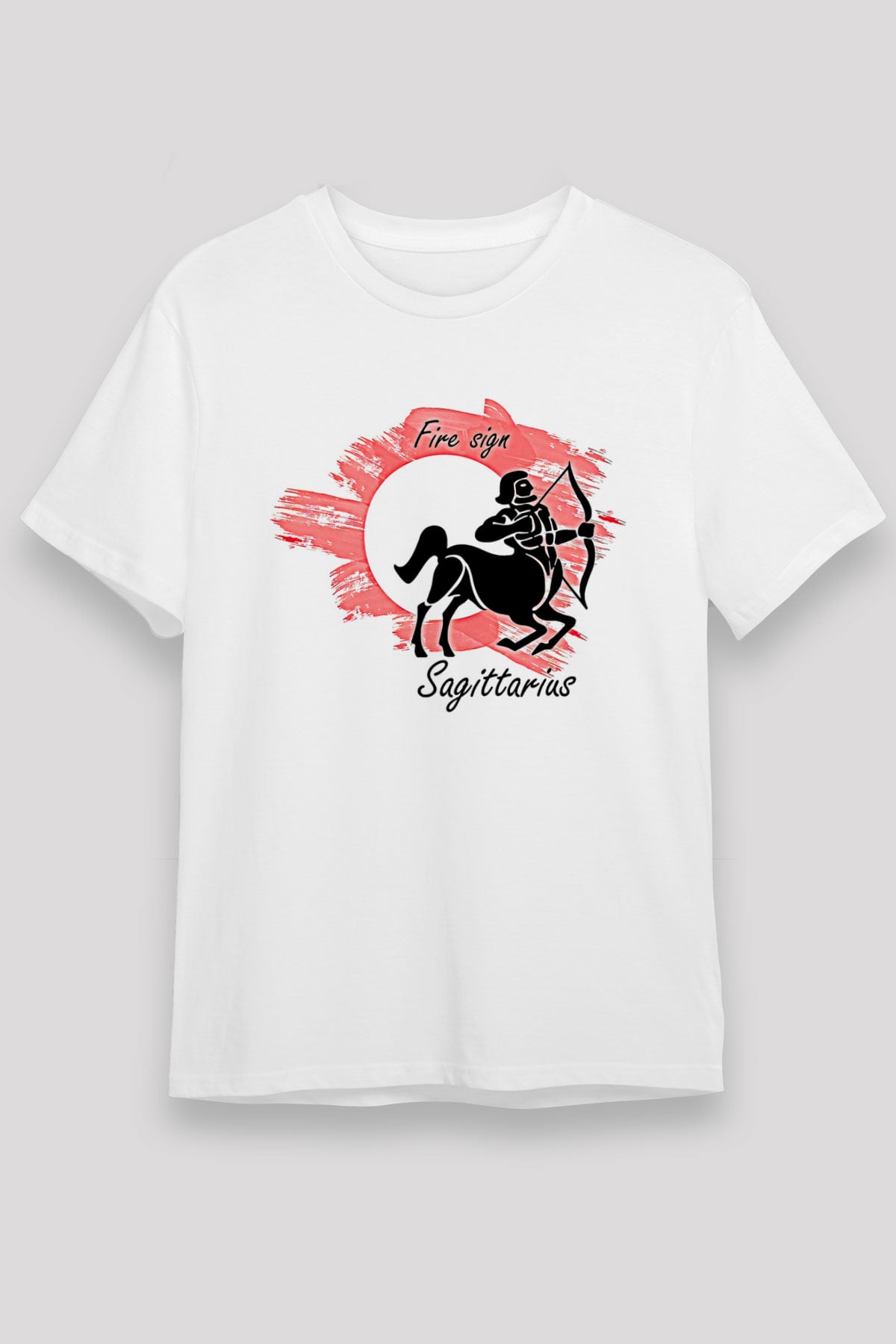 Yay Burcu Unisex Baskılı Beyaz Tişört - Tshirt