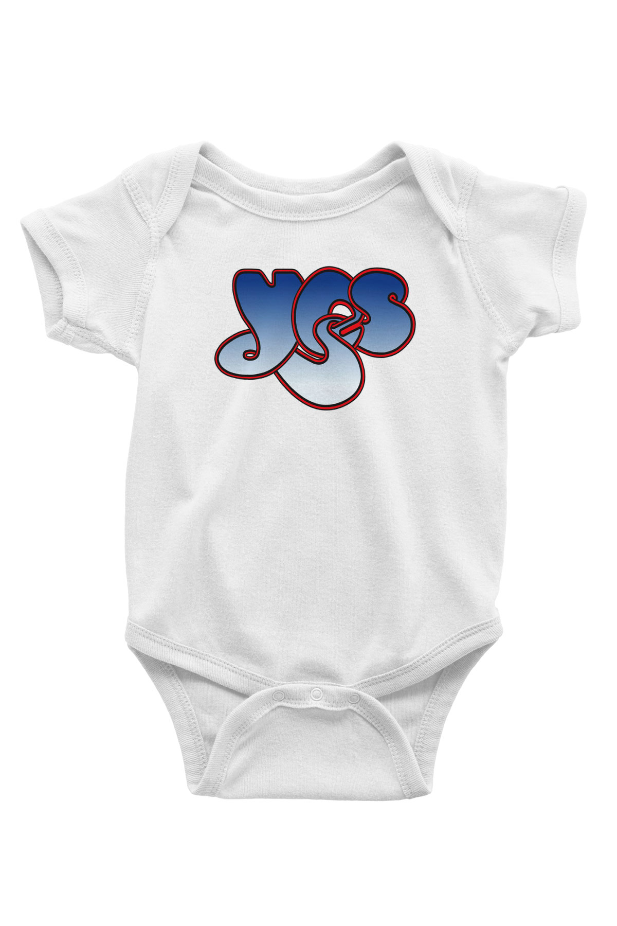 Yes Baskılı Beyaz Unisex Bebek Body - Zıbın