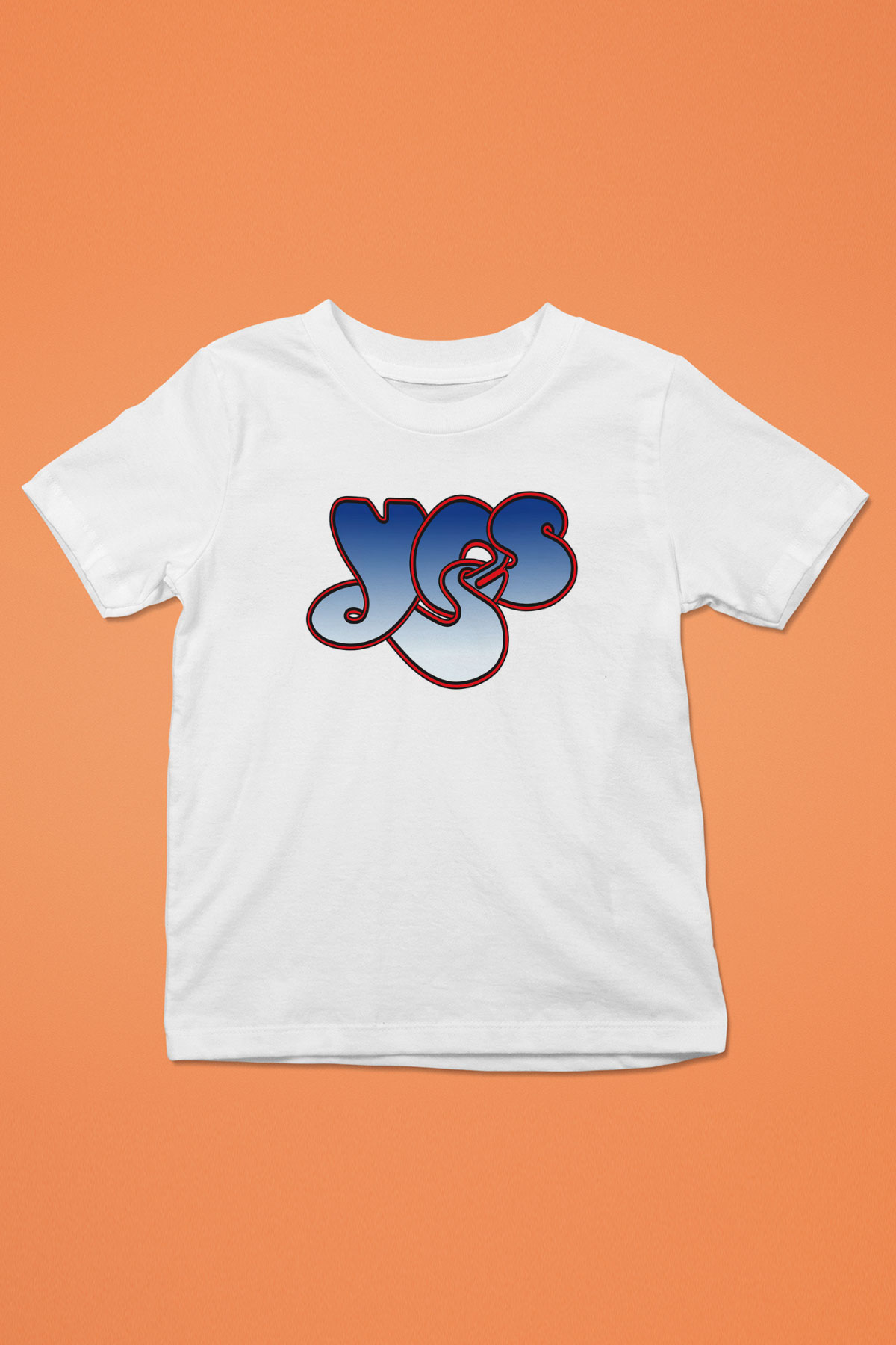Yes Baskılı Beyaz Unisex Çocuk Tişört