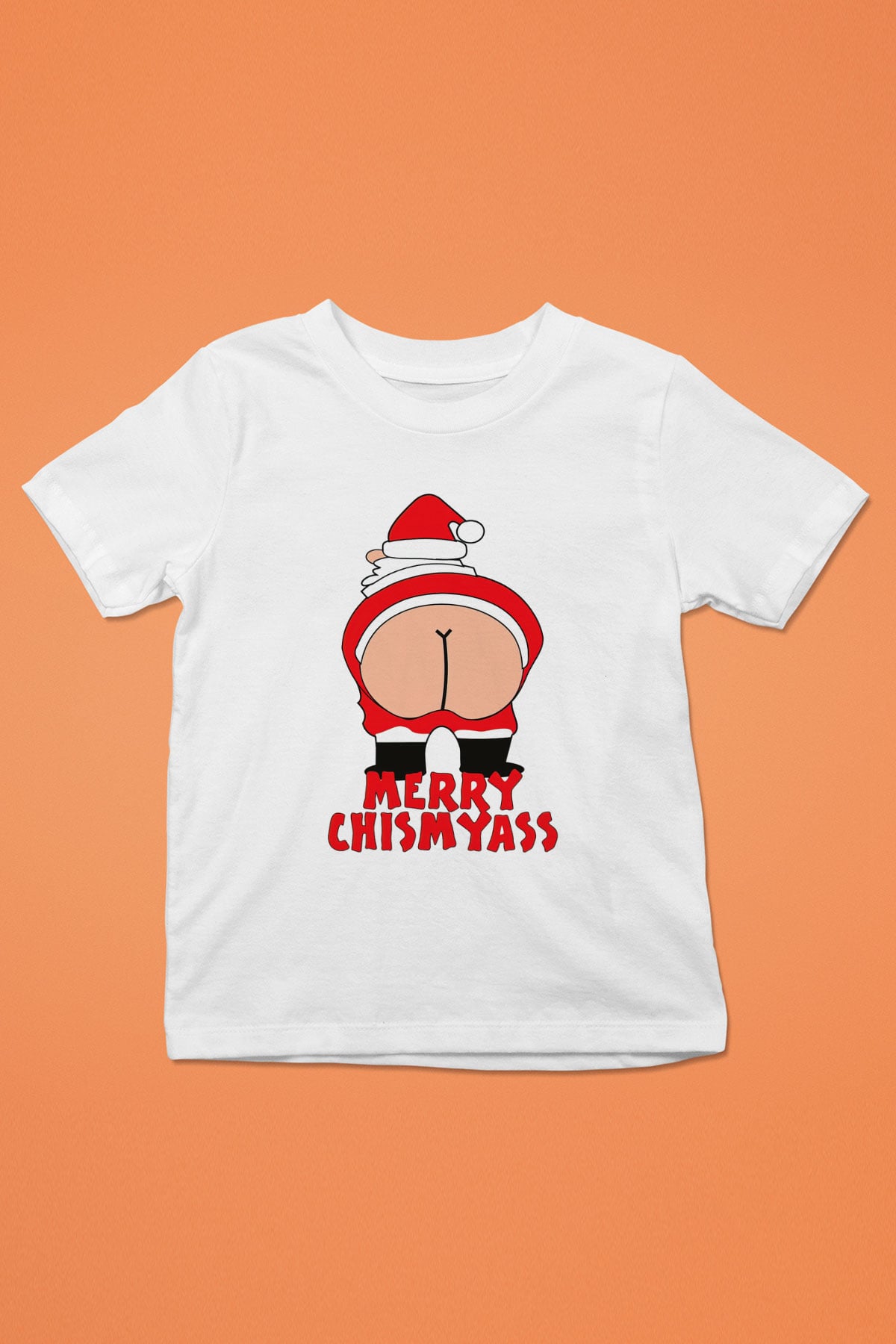 Yılbaşı Baskılı Beyaz Unisex Çocuk Tişört