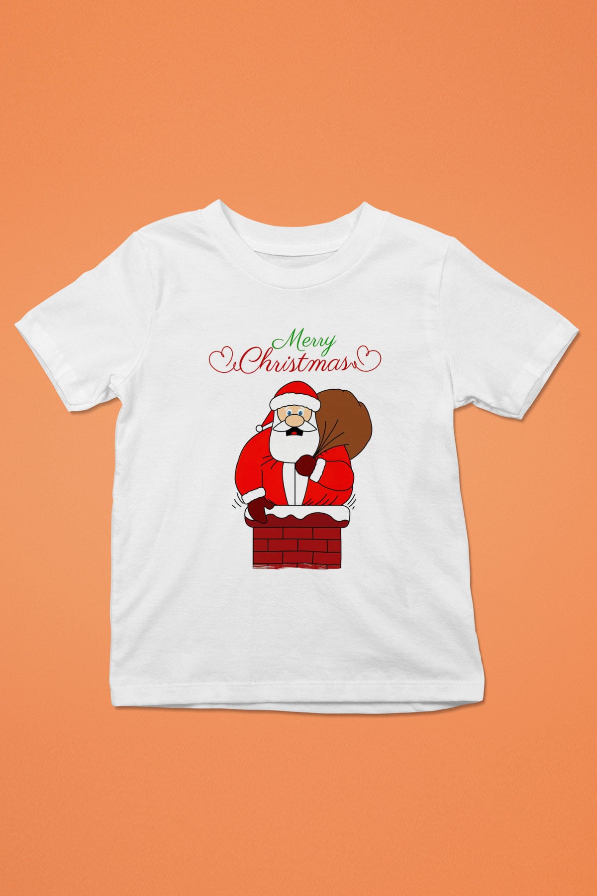 Yılbaşı Beyaz Unisex Çocuk Tişört