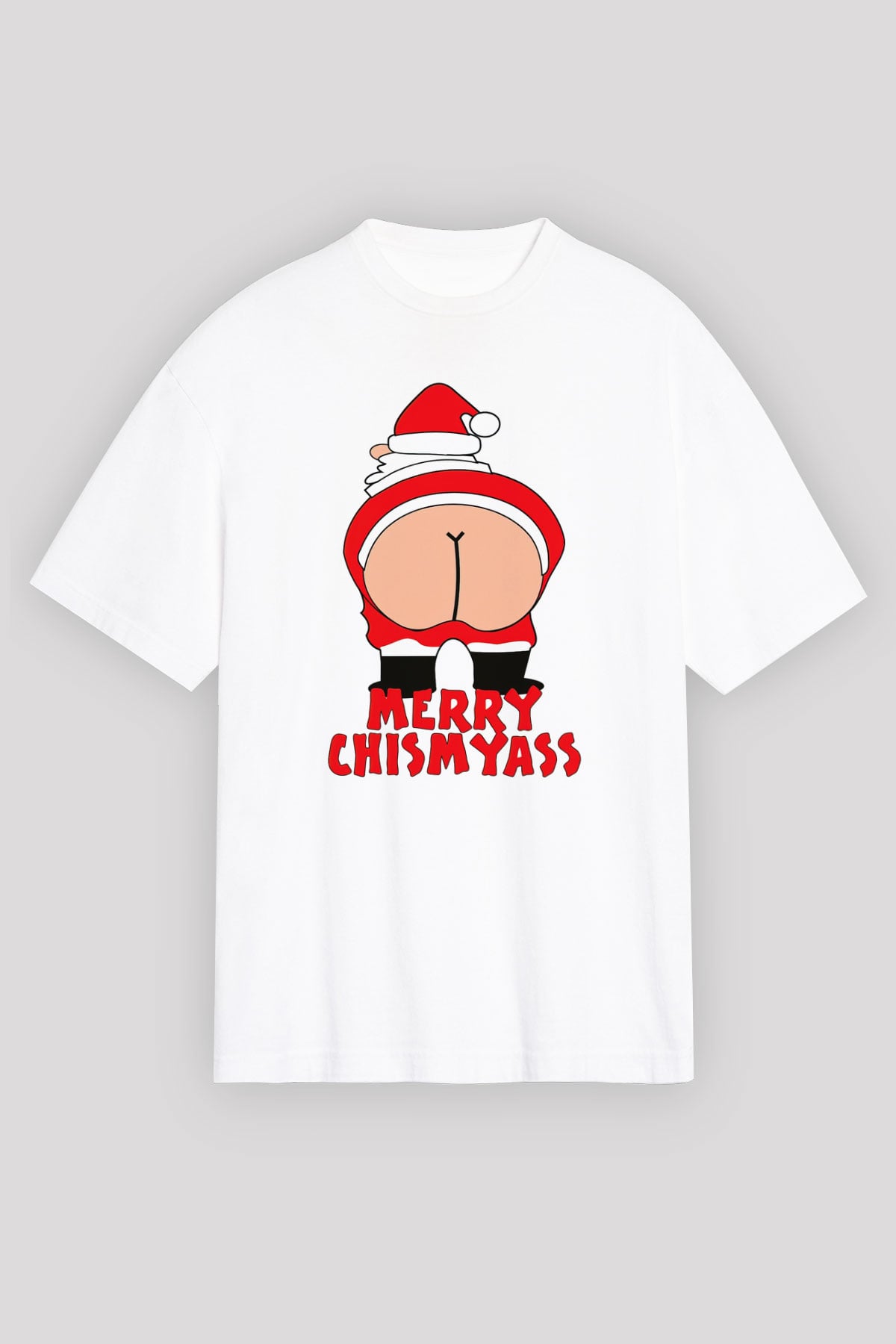 Yılbaşı Beyaz Unisex Oversize Tişört T-Shirt