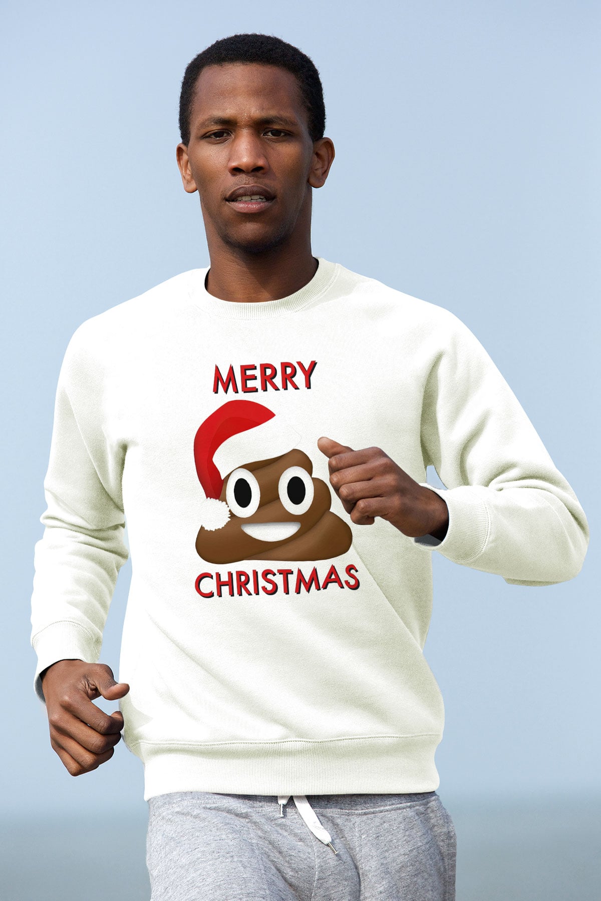 Yılbaşı Beyaz Unisex Sweatshirt