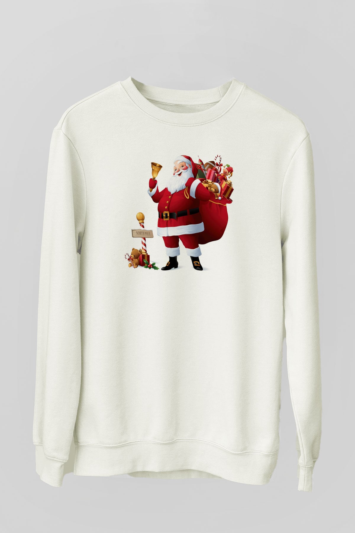 Yılbaşı Beyaz Unisex Sweatshirt
