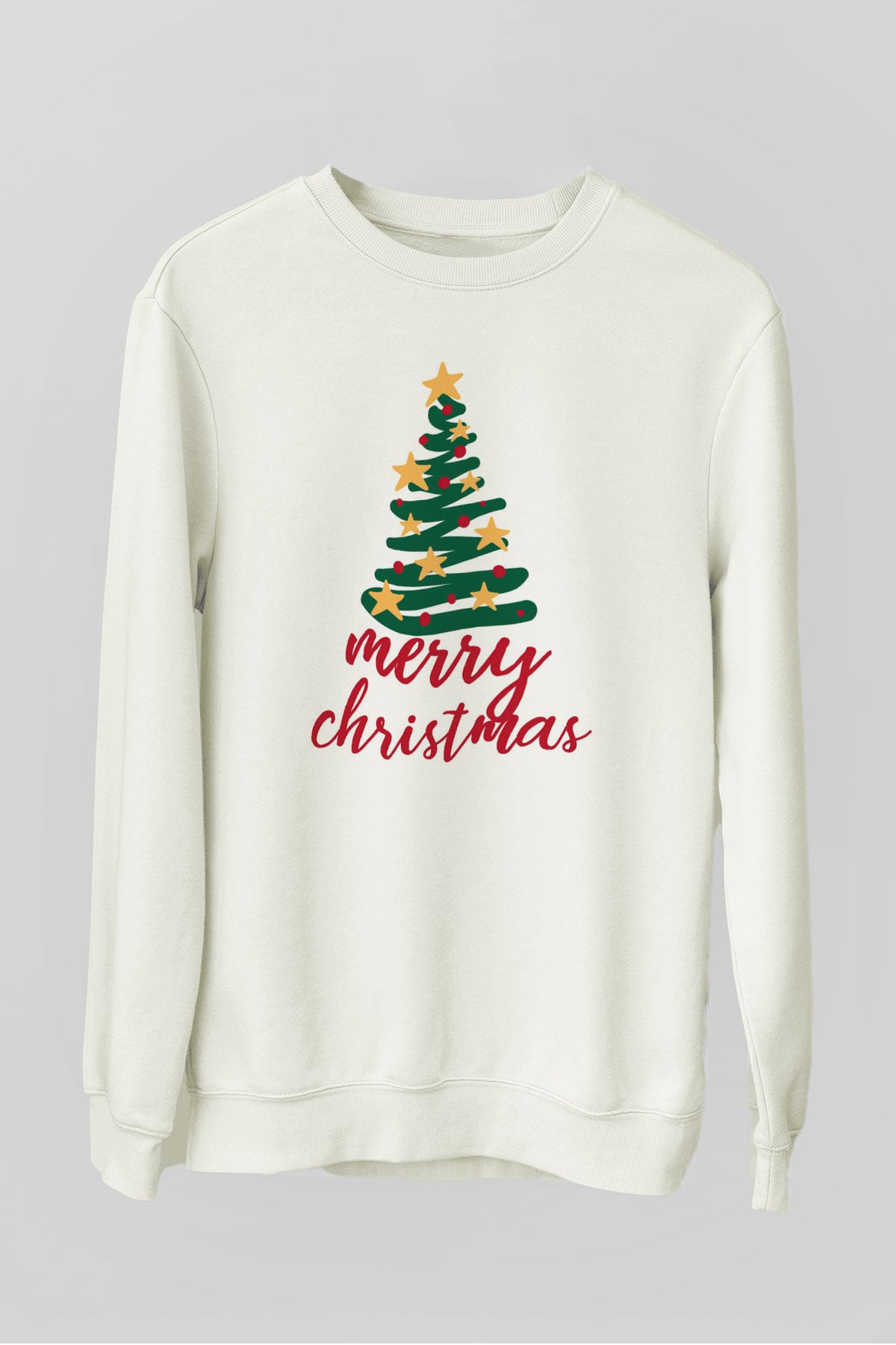 Yılbaşı Beyaz Unisex Sweatshirt