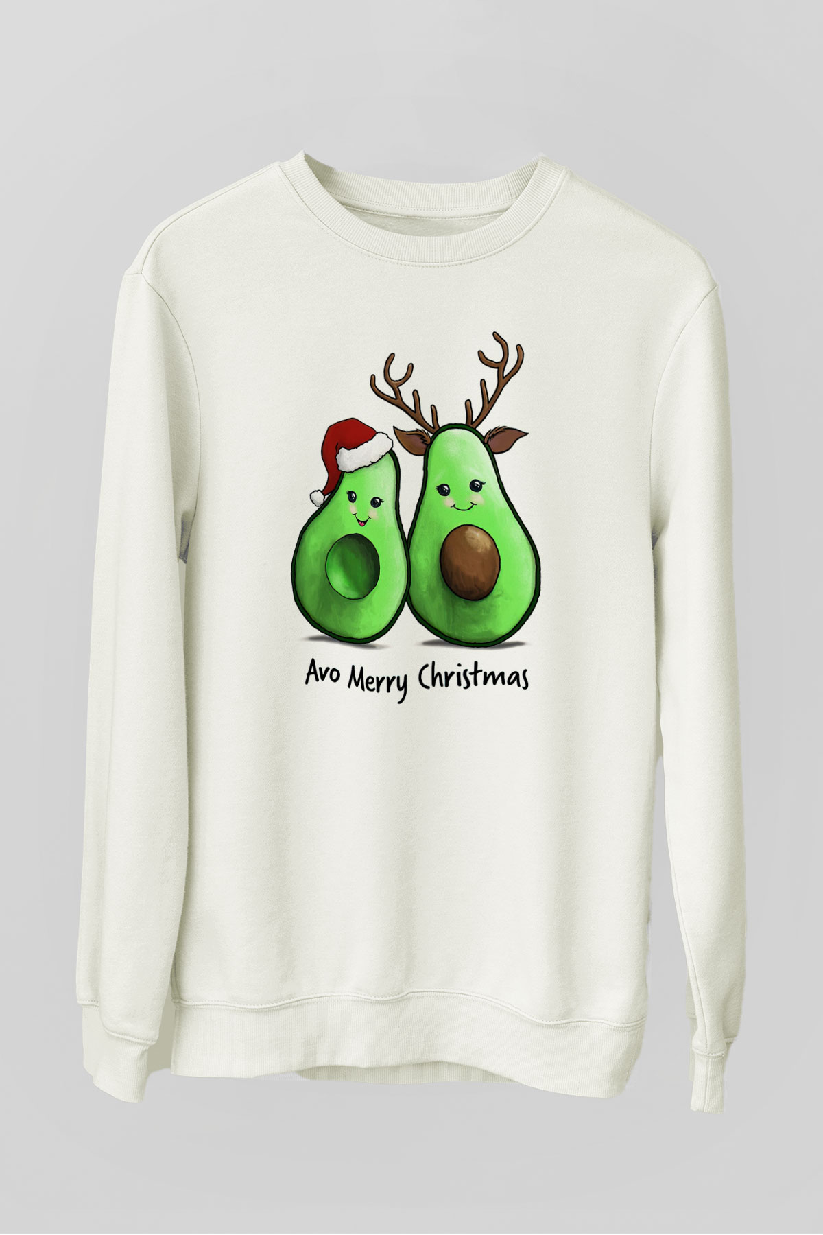 Yılbaşı Beyaz Unisex Sweatshirt