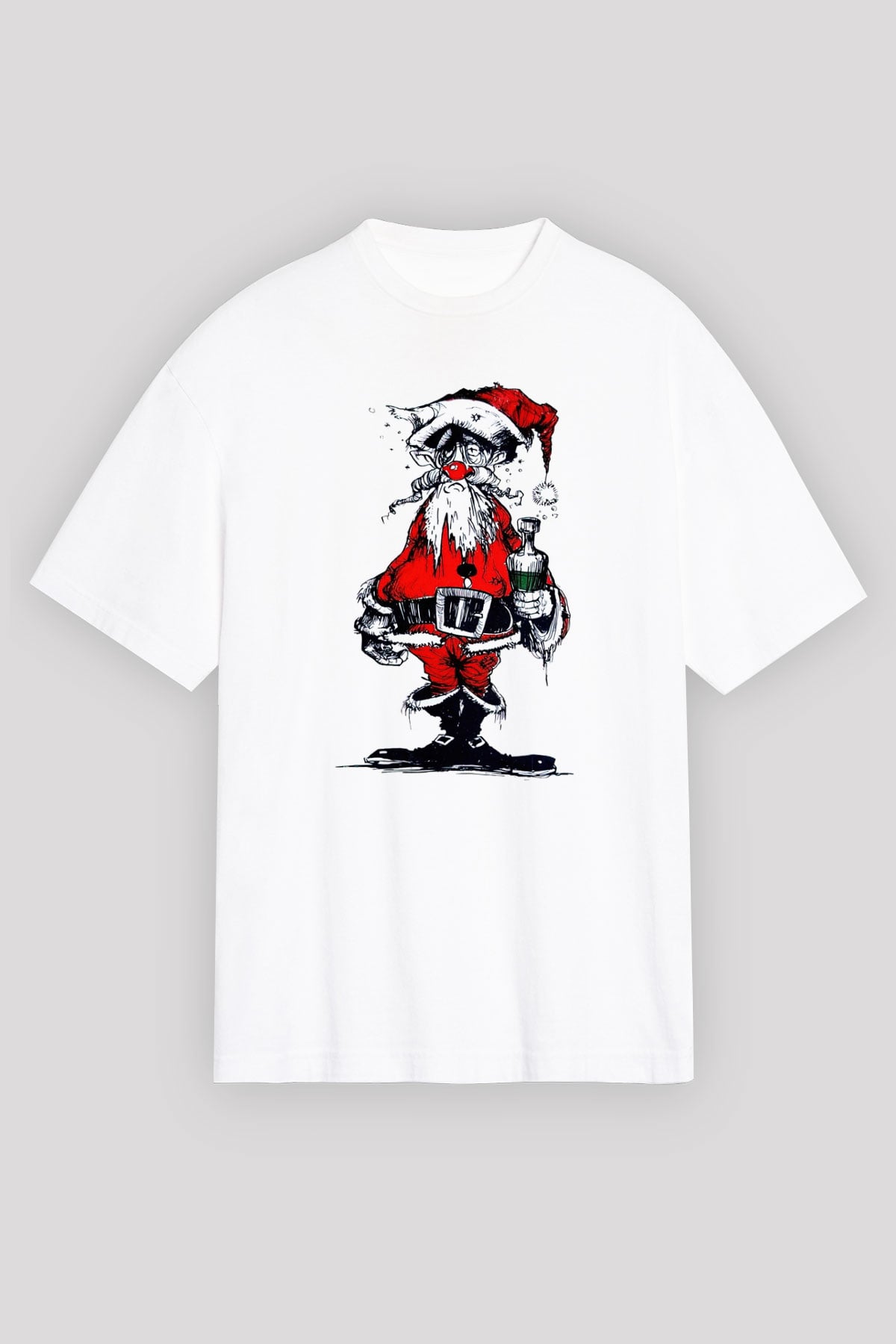 Yılbaşı Beyaz Unisex Tişört T-Shirt - TişörtFabrikası