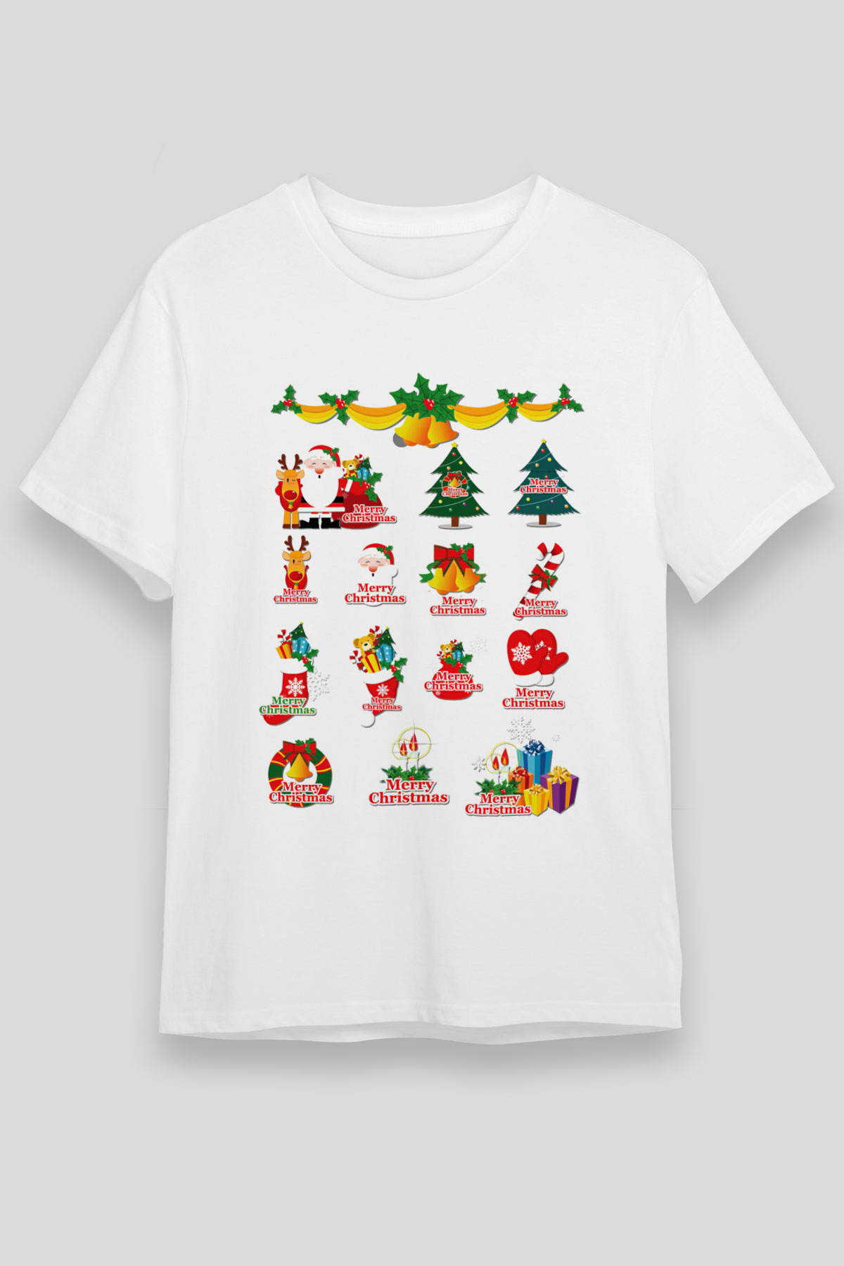 Yılbaşı Beyaz Unisex Tişört T-Shirt - TişörtFabrikası