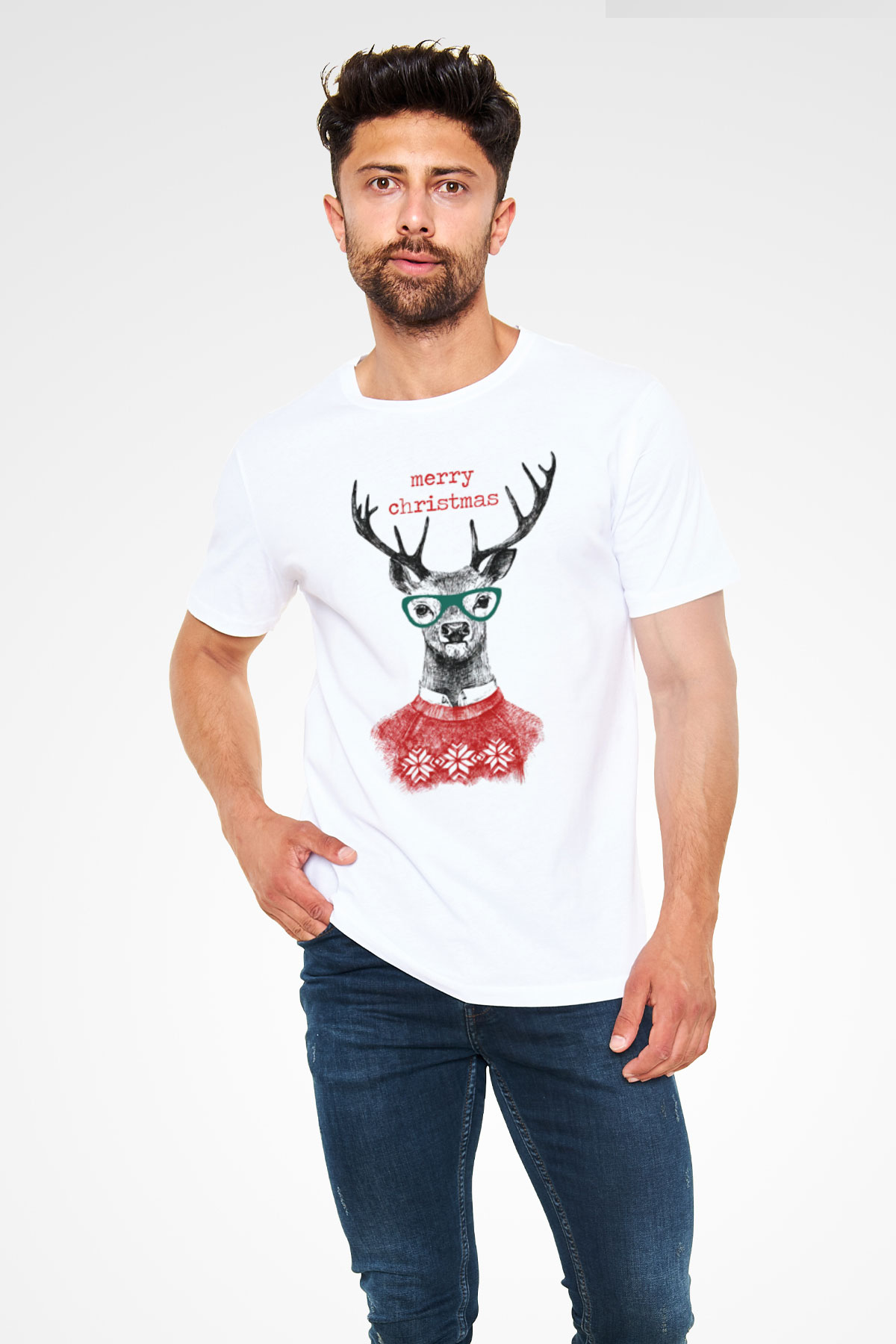 Yılbaşı Beyaz Unisex Tişört T-Shirt - TişörtFabrikası