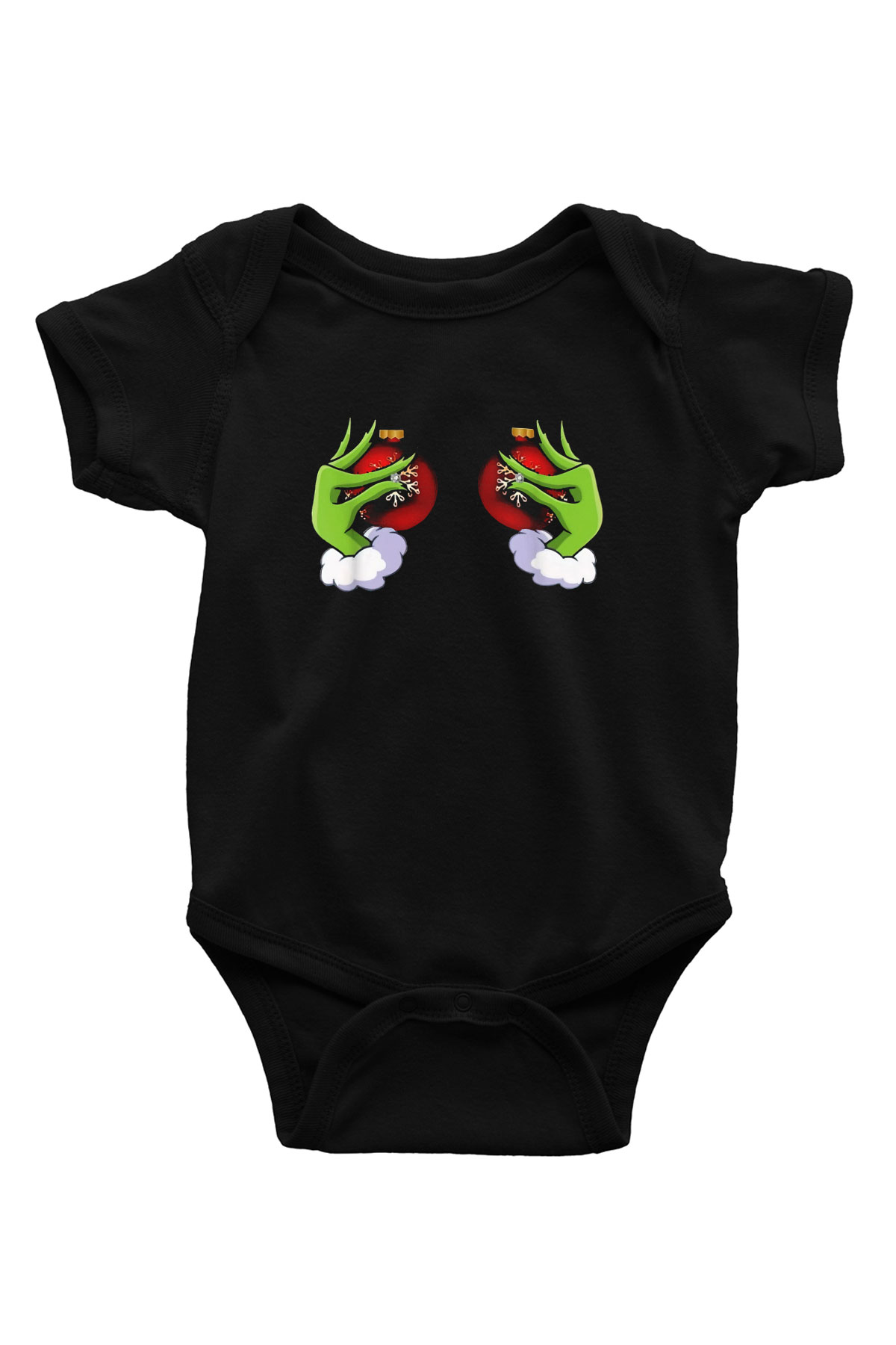 Yılbaşı Siyah Bebek Body - Zıbın