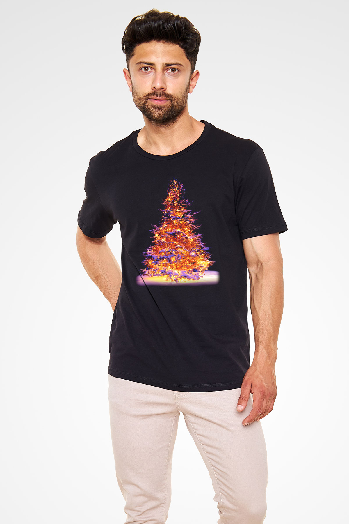 Yılbaşı Siyah Unisex Tişört T-Shirt - TişörtFabrikası