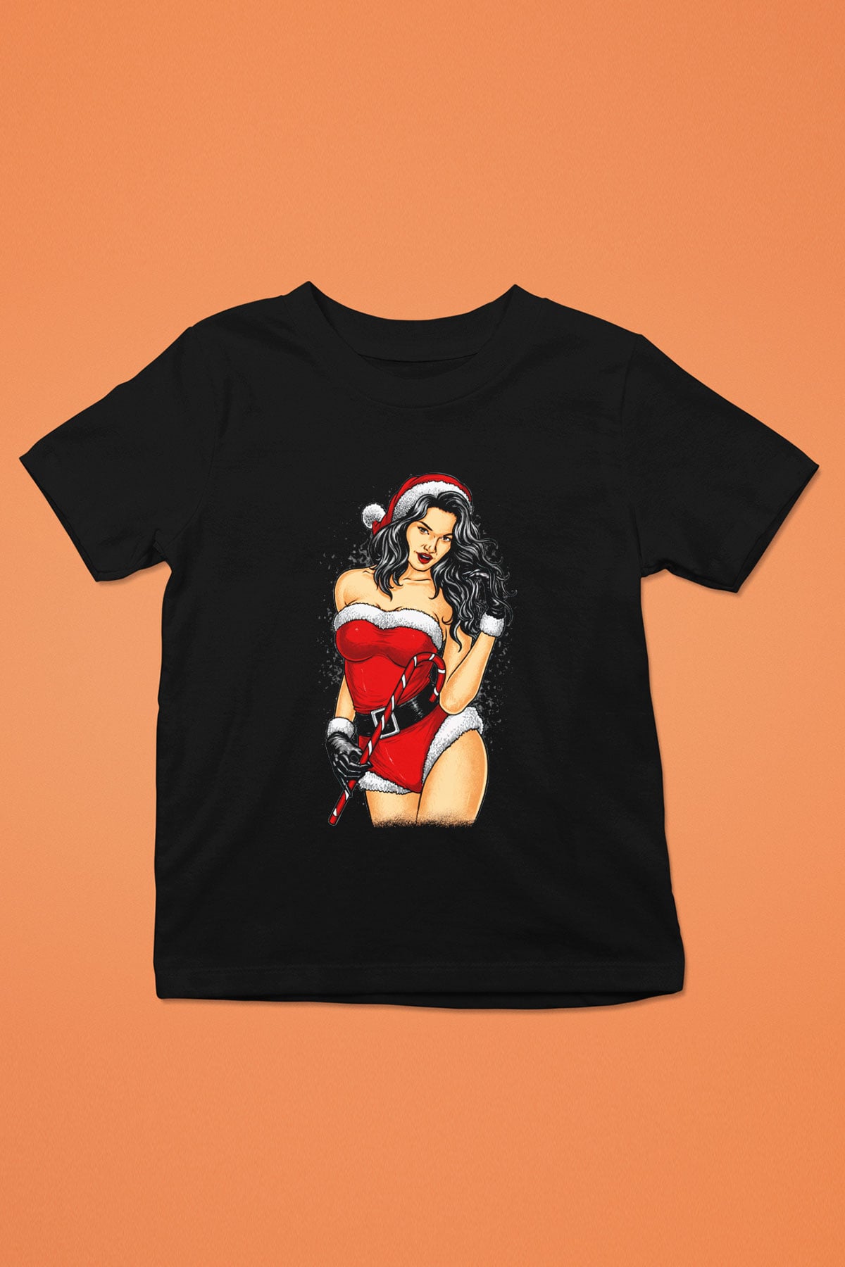 Yılbaşı Yeni Yıl Baskılı Siyah Unisex Çocuk Tişört