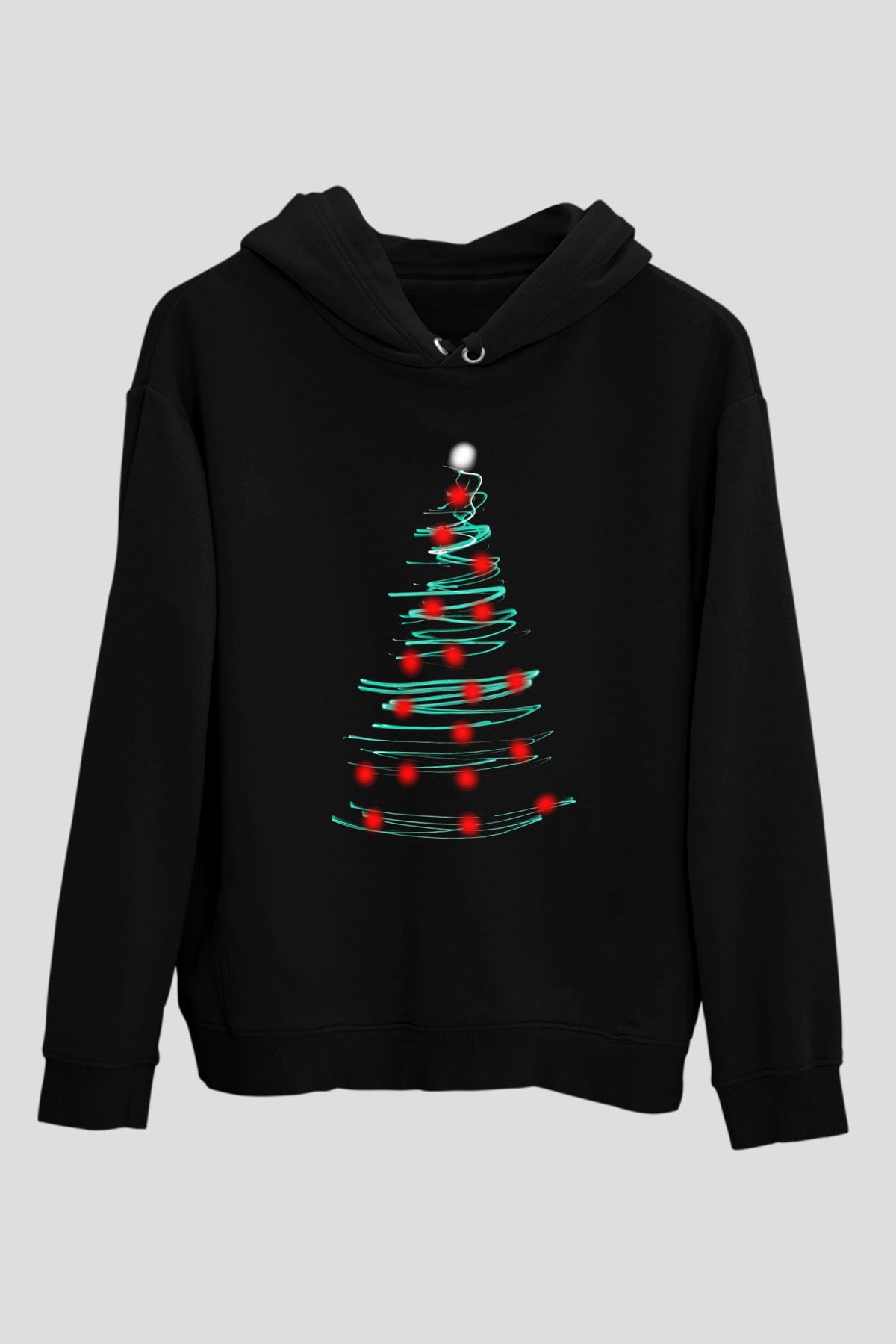 Yılbaşı Yeni Yıl Christmas Siyah Unisex Hoodie