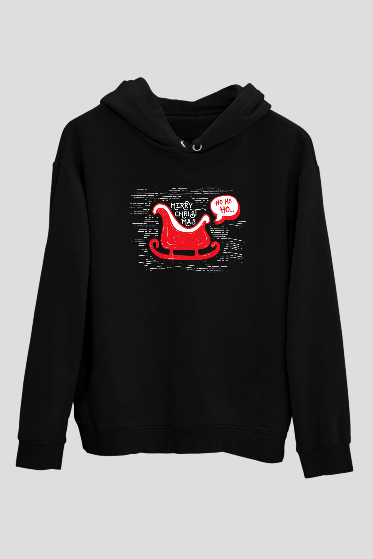 Yılbaşı Yeni Yıl Siyah Unisex Hoodie
