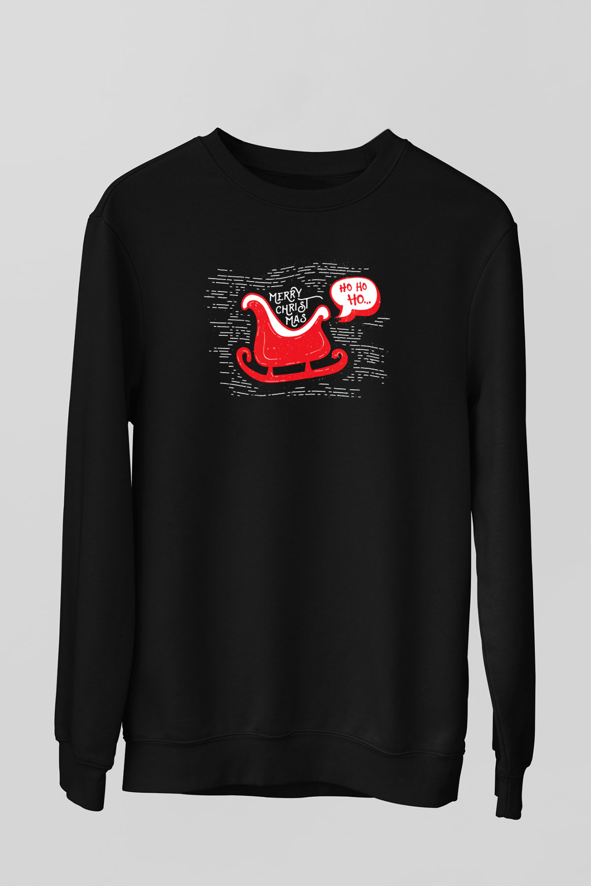 Yılbaşı Yeni Yıl Siyah Unisex Sweatshirt