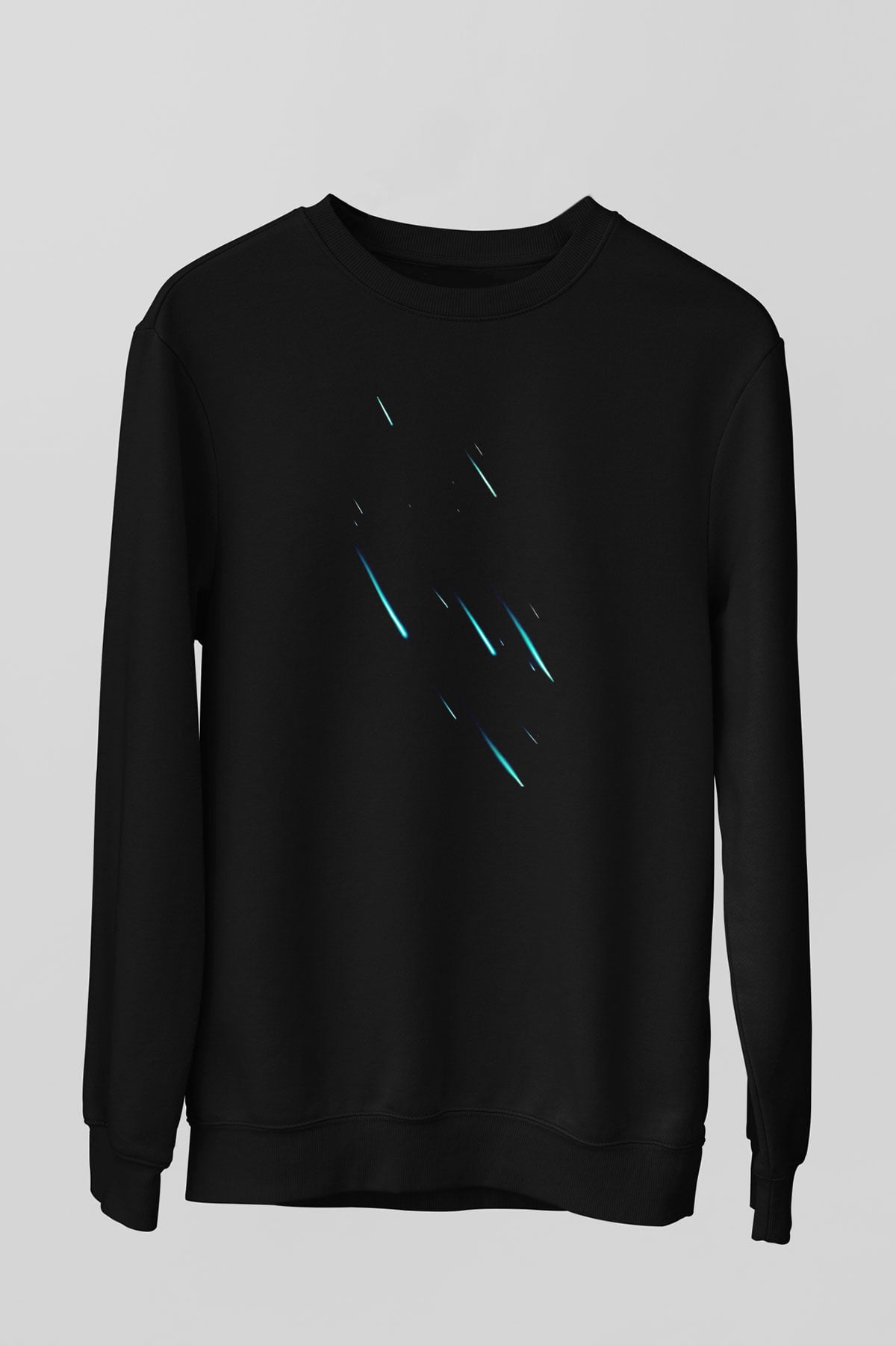 Yıldız Siyah Unisex Sweatshirt